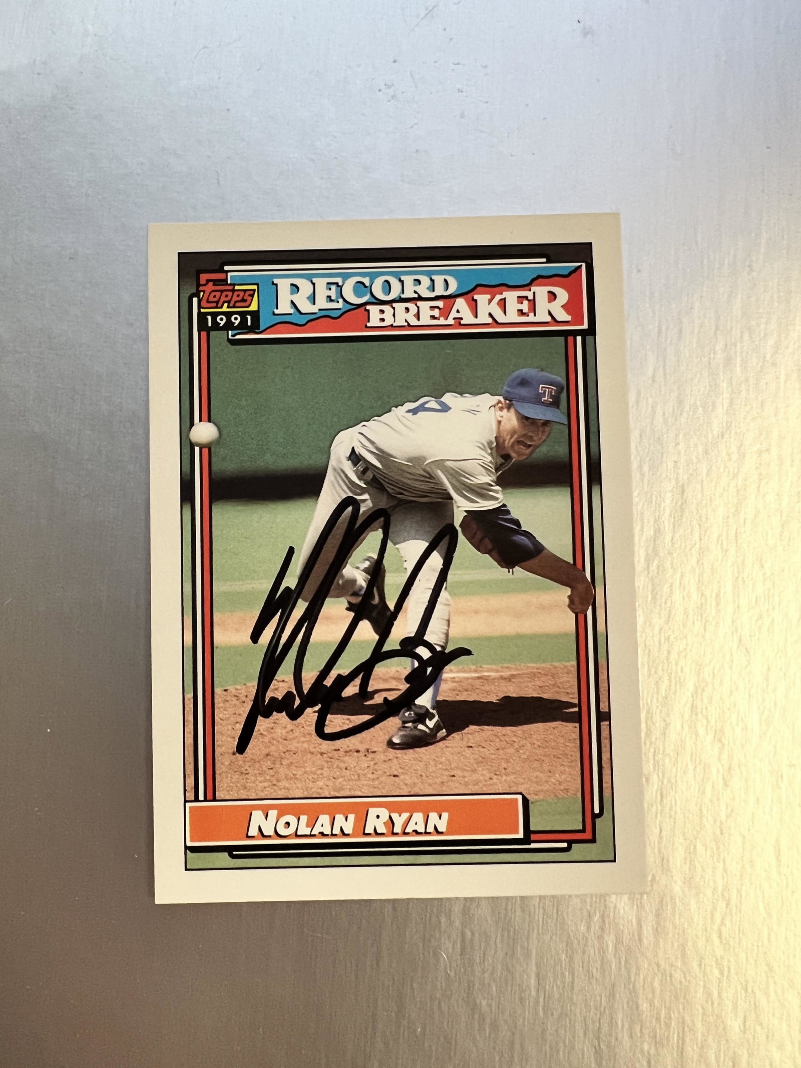 Nolan Ryan AUTOGRAPHED Card: Displays are not framed, and can be framed for a cost. Framed items will state they are framed in the name of the item. All signed items come with a COA. Ask any and all questions BEFORE bidding. Sign