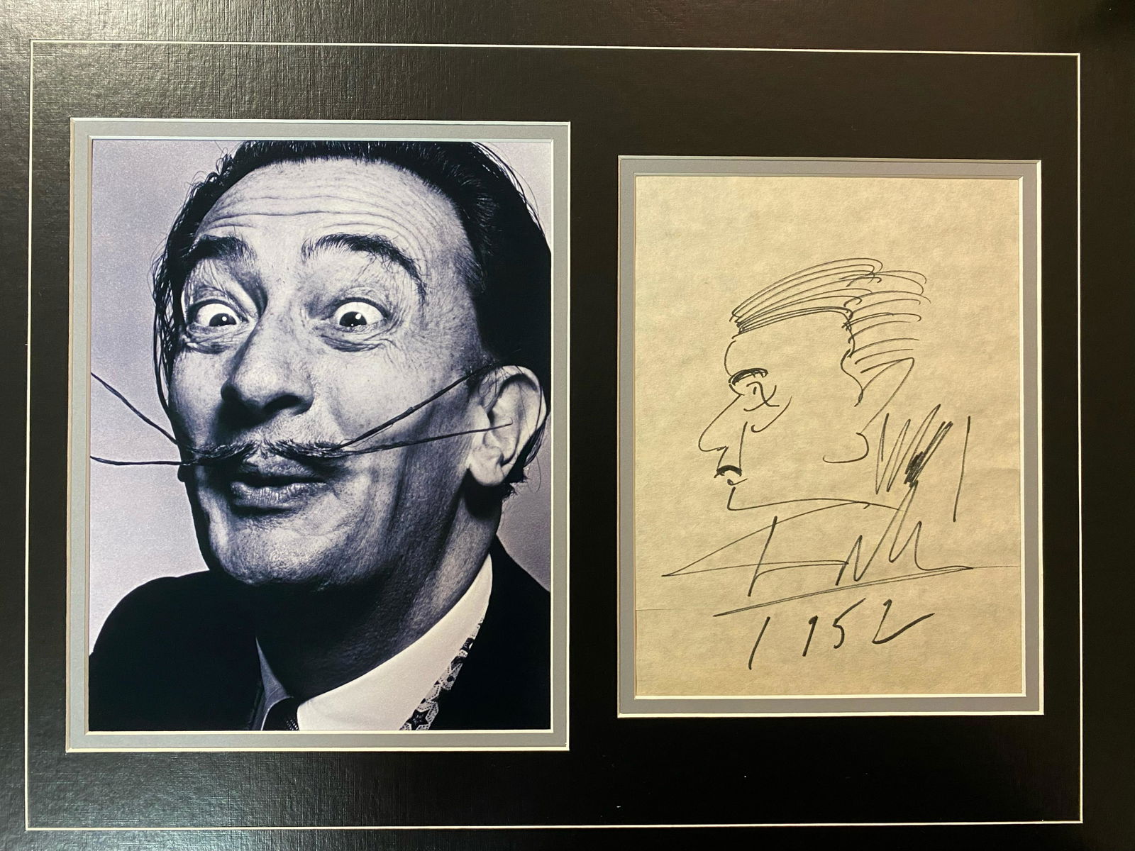 Dali Autographed Display Sketch (1 of 1)