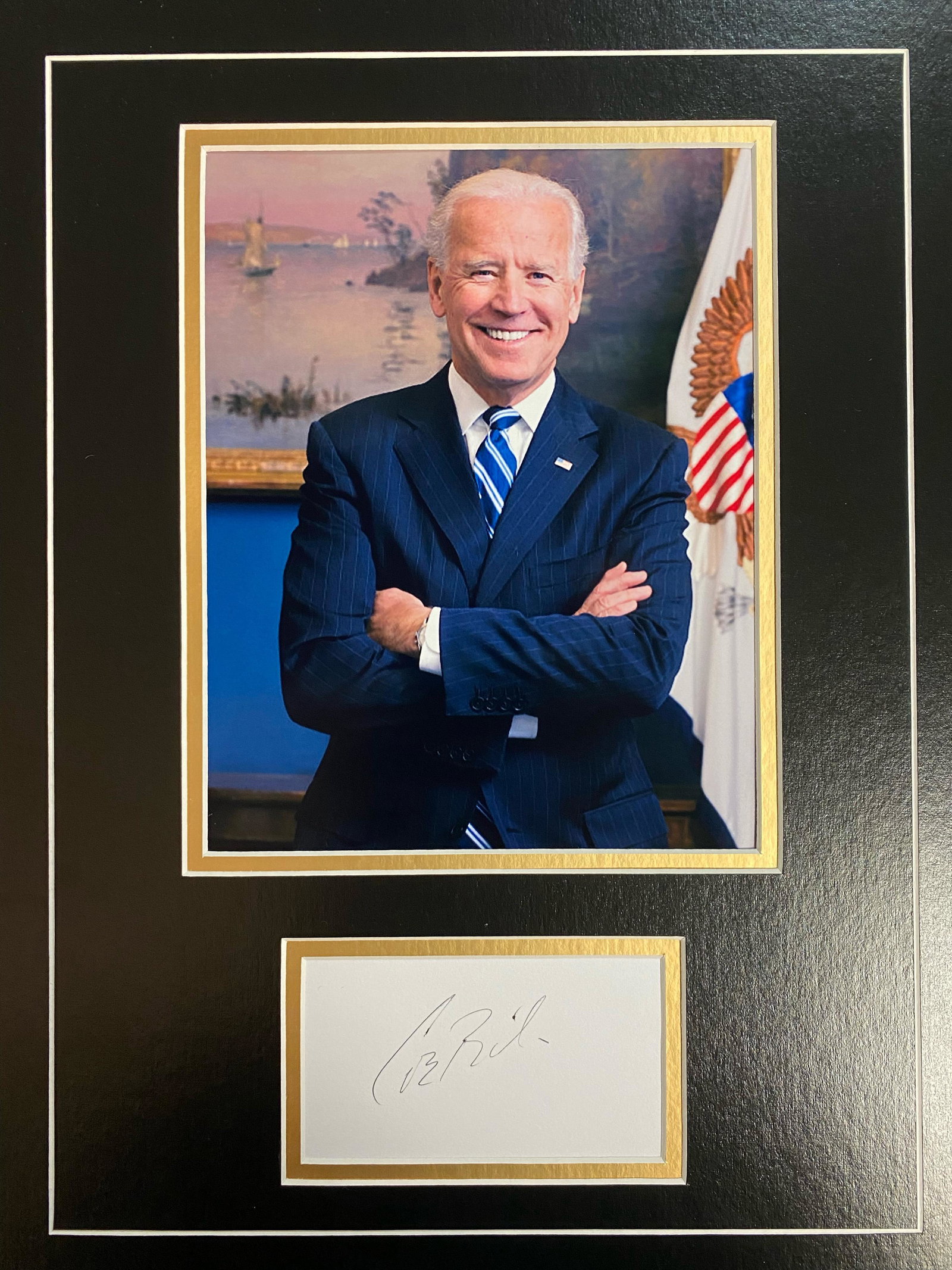 Joe Biden Autographed Display (1 of 1)