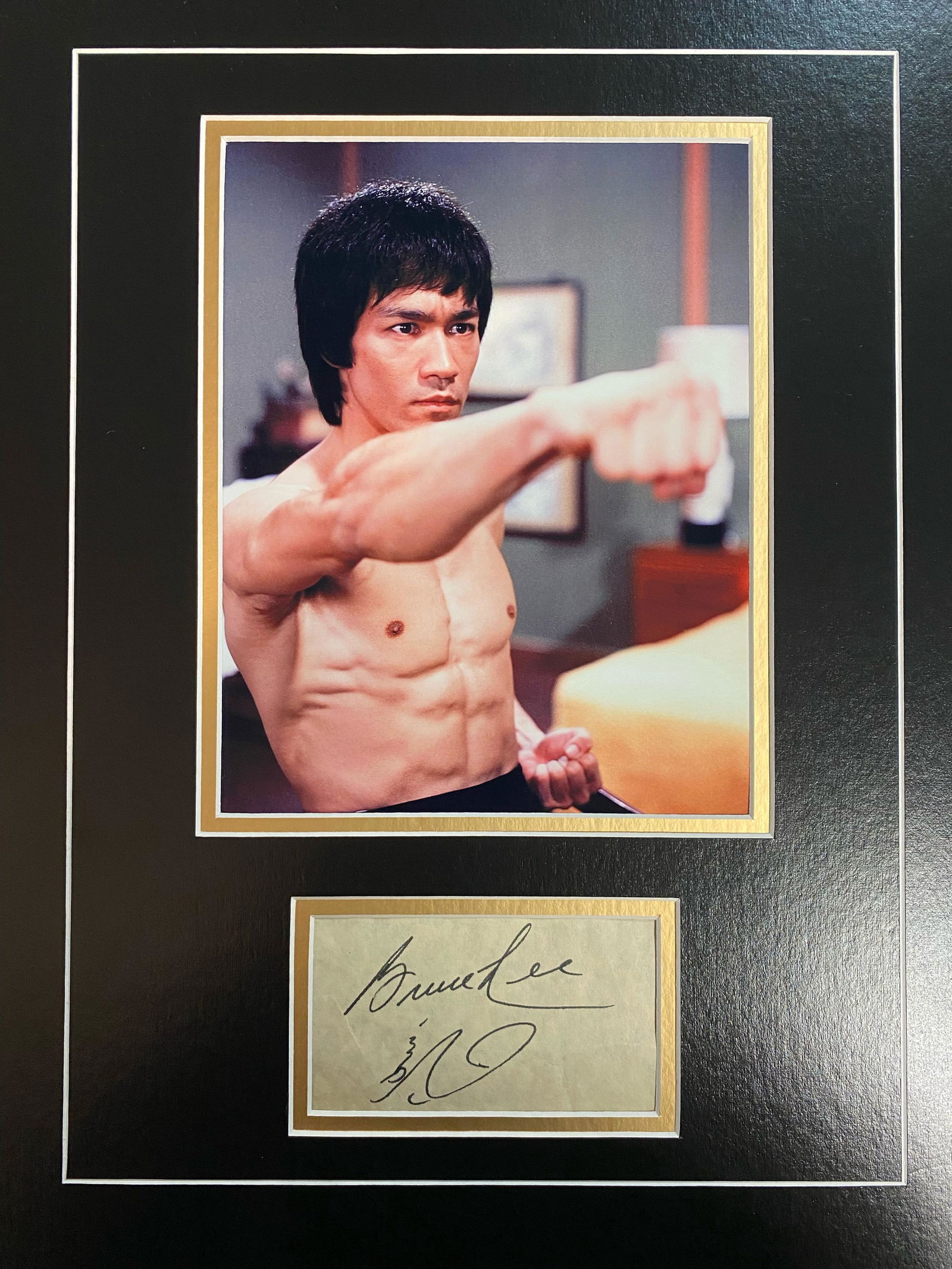 Bruce Lee Autographed Display (1 of 1)