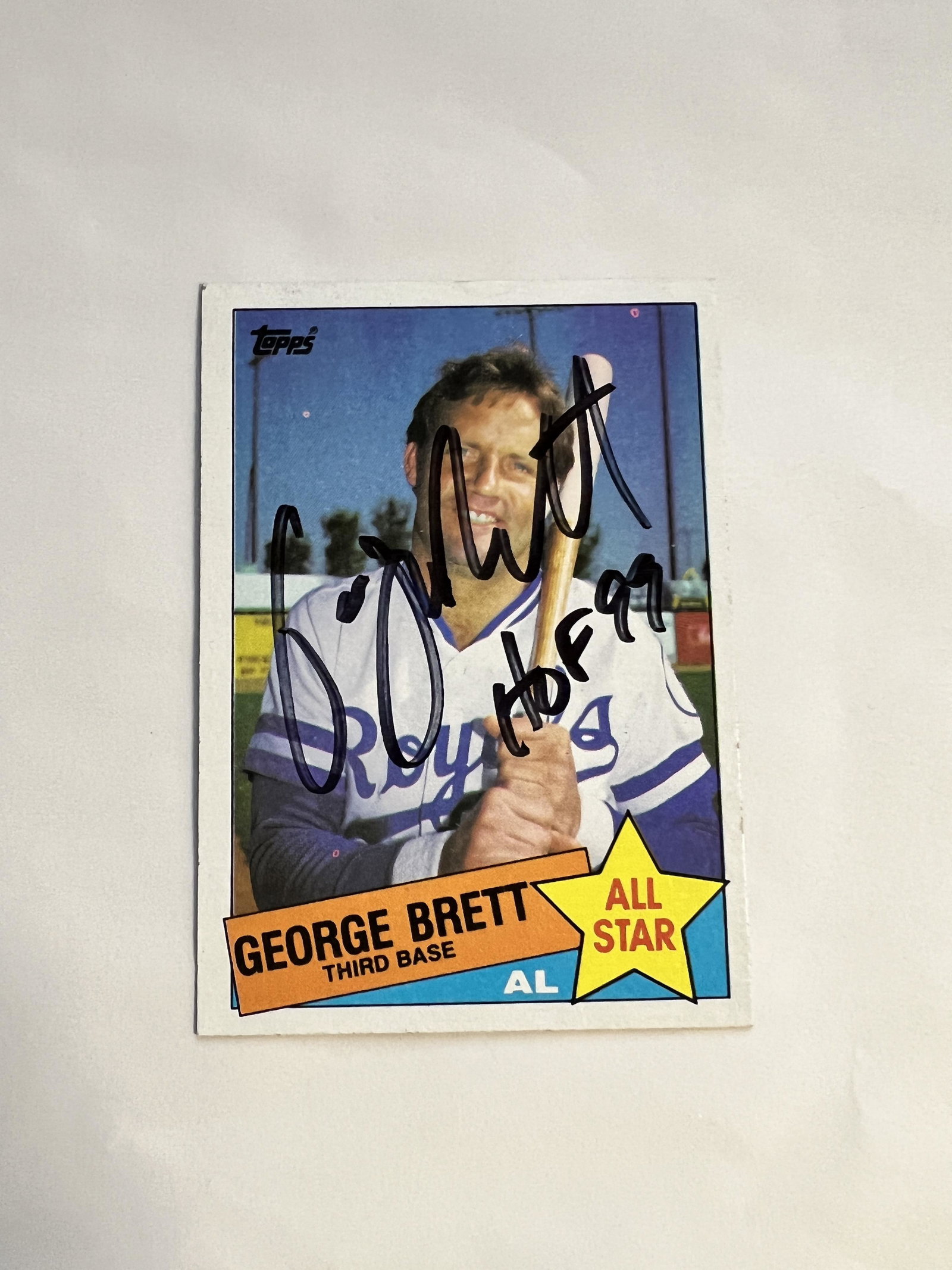 George Brett Autographed Card (1 of 1)