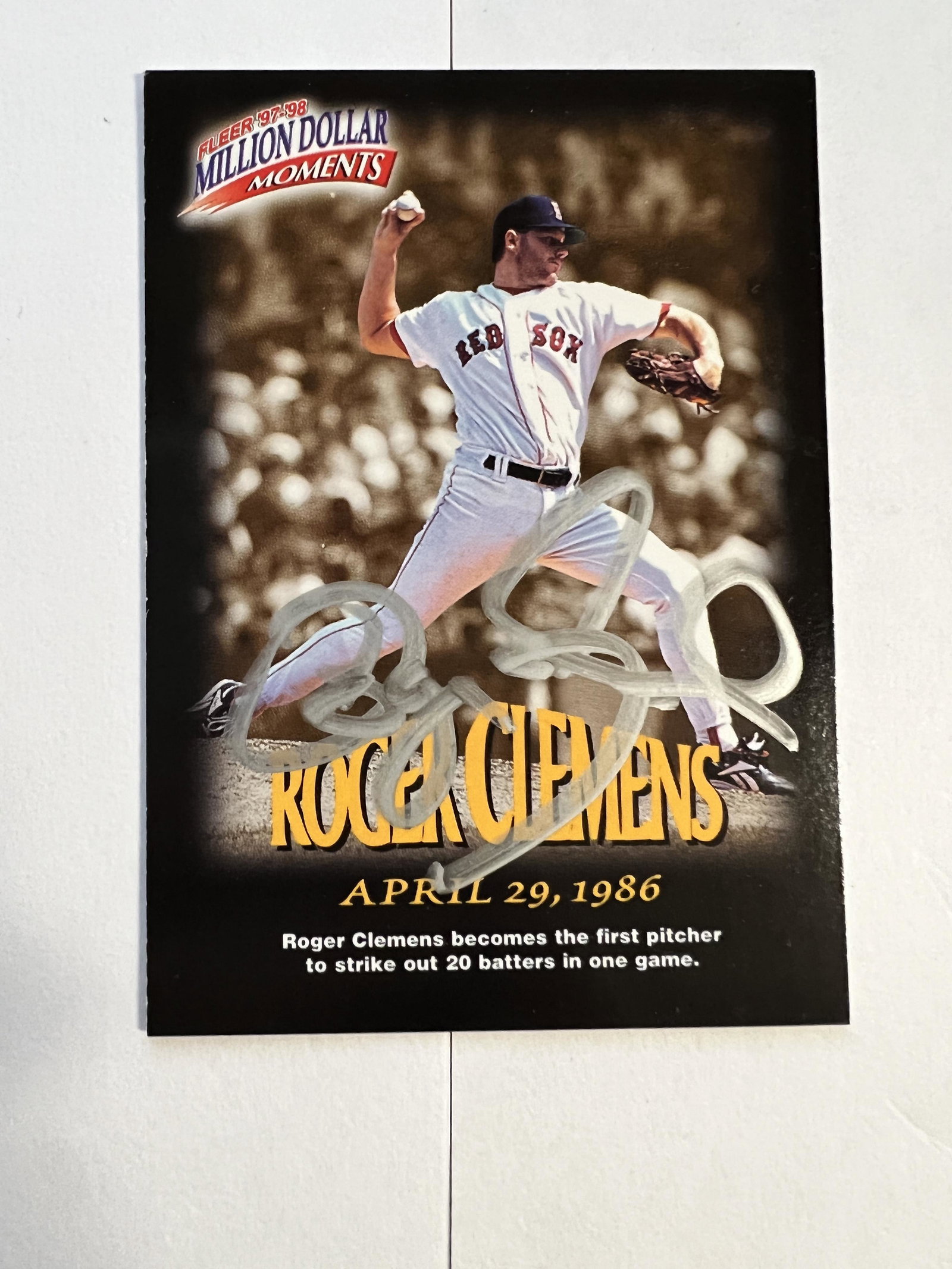 Roger Clemens Autographed Card (1 of 1)