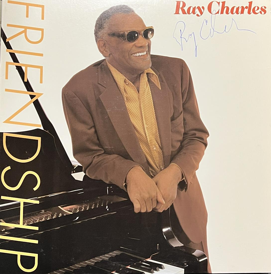 Ray Charles Autographed Album: Displays are not framed, and can be framed for a cost. Framed items will state they are framed in the name of the item. All signed items come with a COA. Ask any and all questions BEFORE bidding. Sign