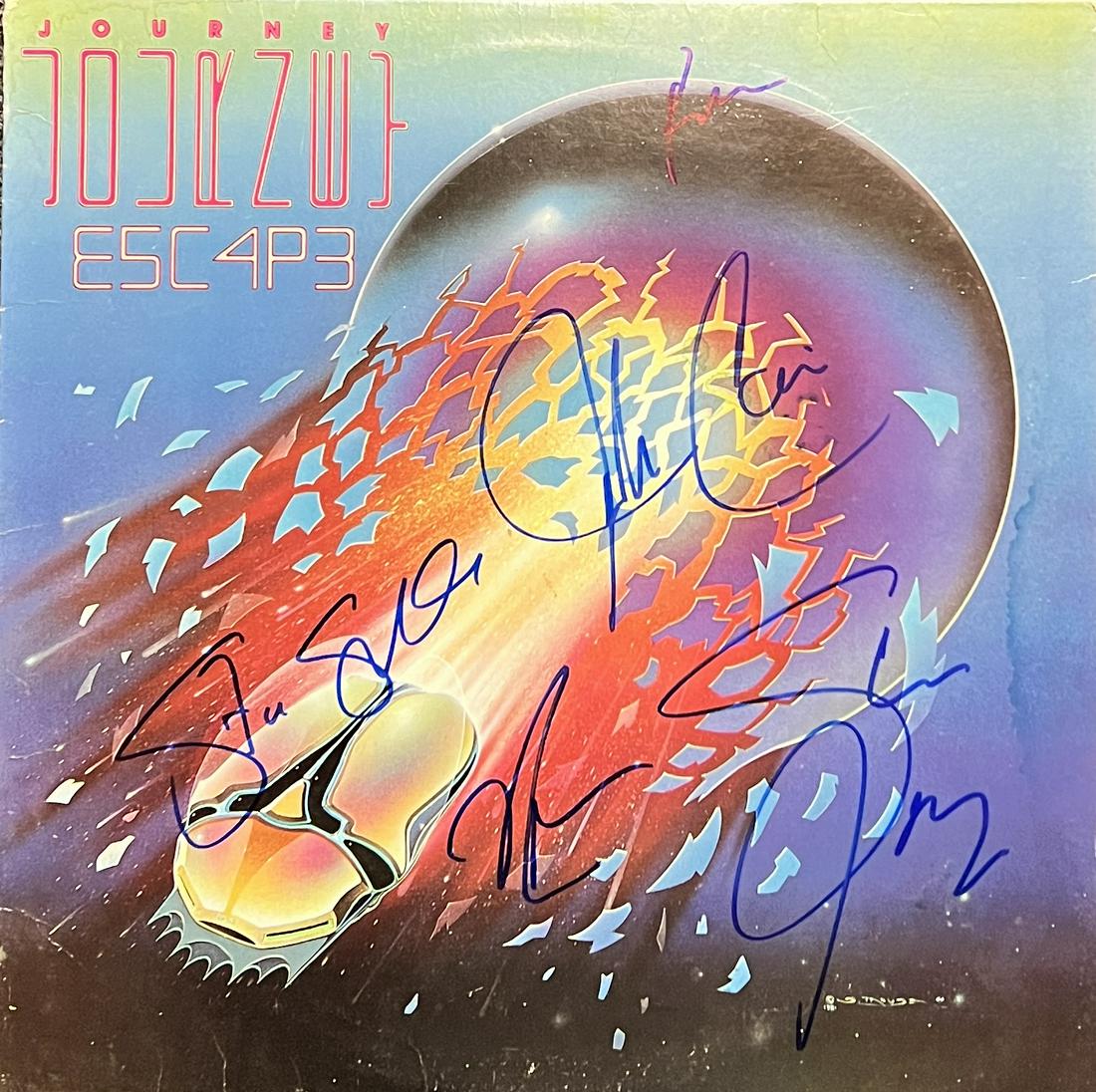 Journey Autographed Album STEVE NEIL JON ROSS!: Displays are not framed, and can be framed for a cost. Framed items will state they are framed in the name of the item. All signed items come with a COA. Ask any and all questions BEFORE bidding. Sign