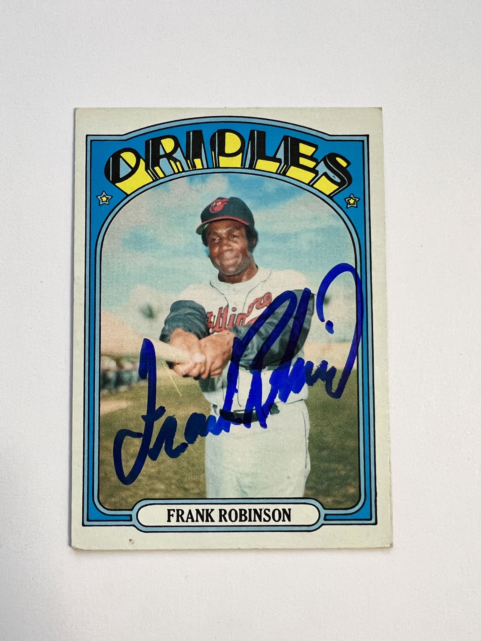 Frank Robinson Autographed 1972 Topps CARD (1 of 1)