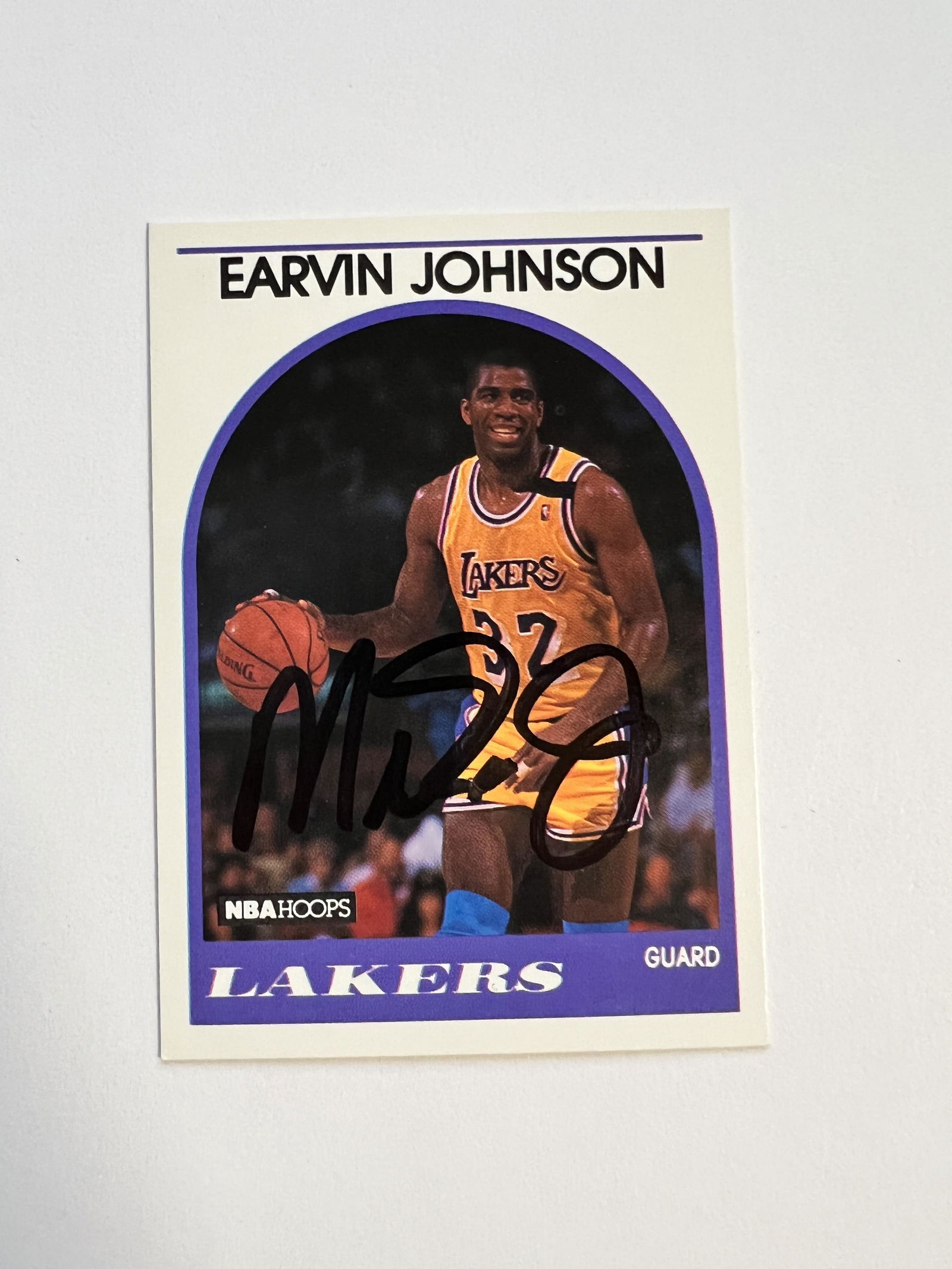 Magic Johnson Autographed Card (1 of 1)