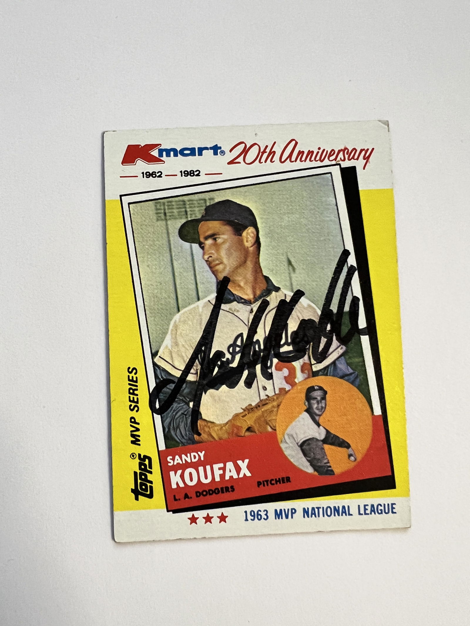 Sandy Koufax Autographed Card (1 of 1)