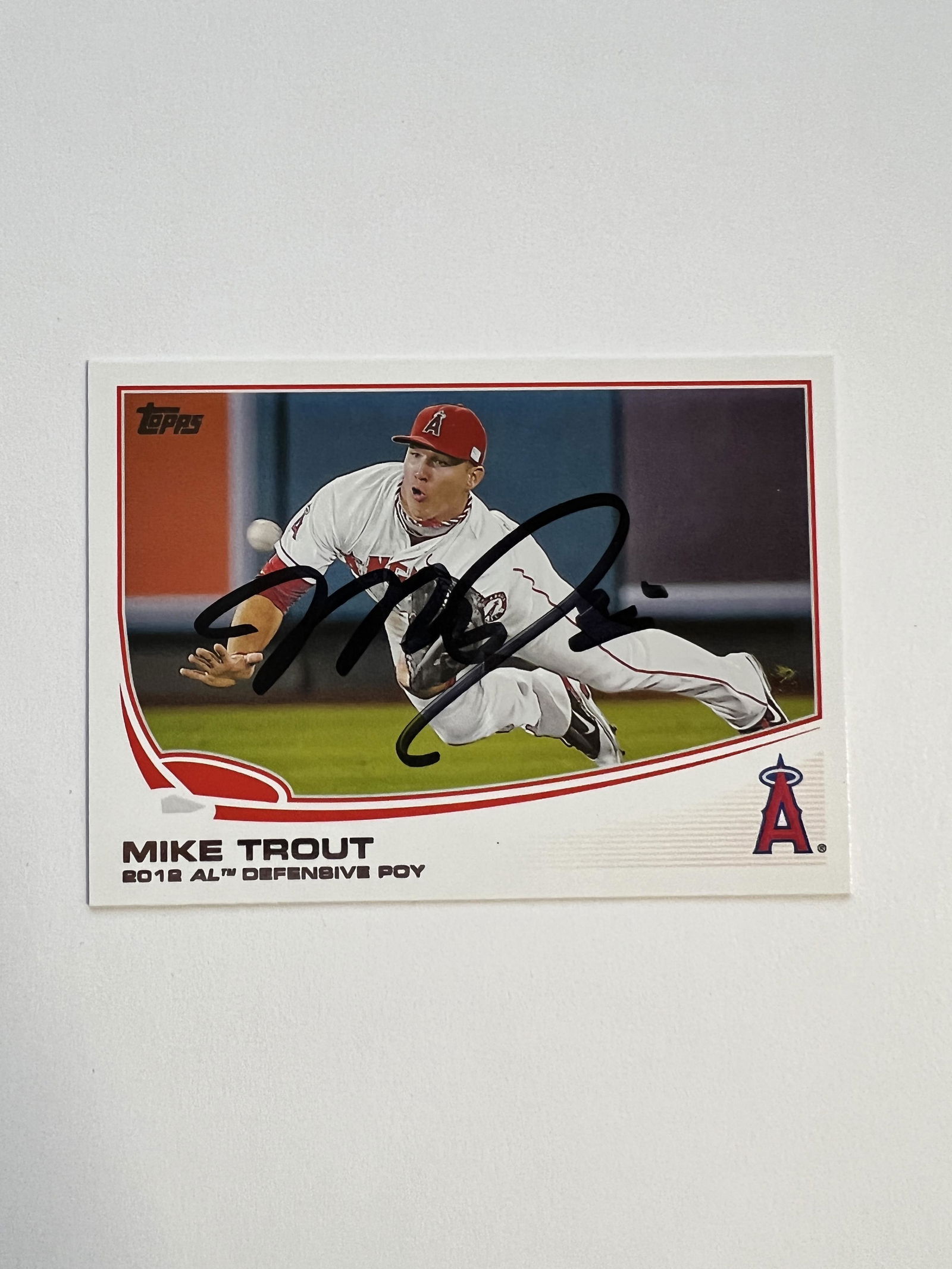 Mike Trout Autographed Card (1 of 1)