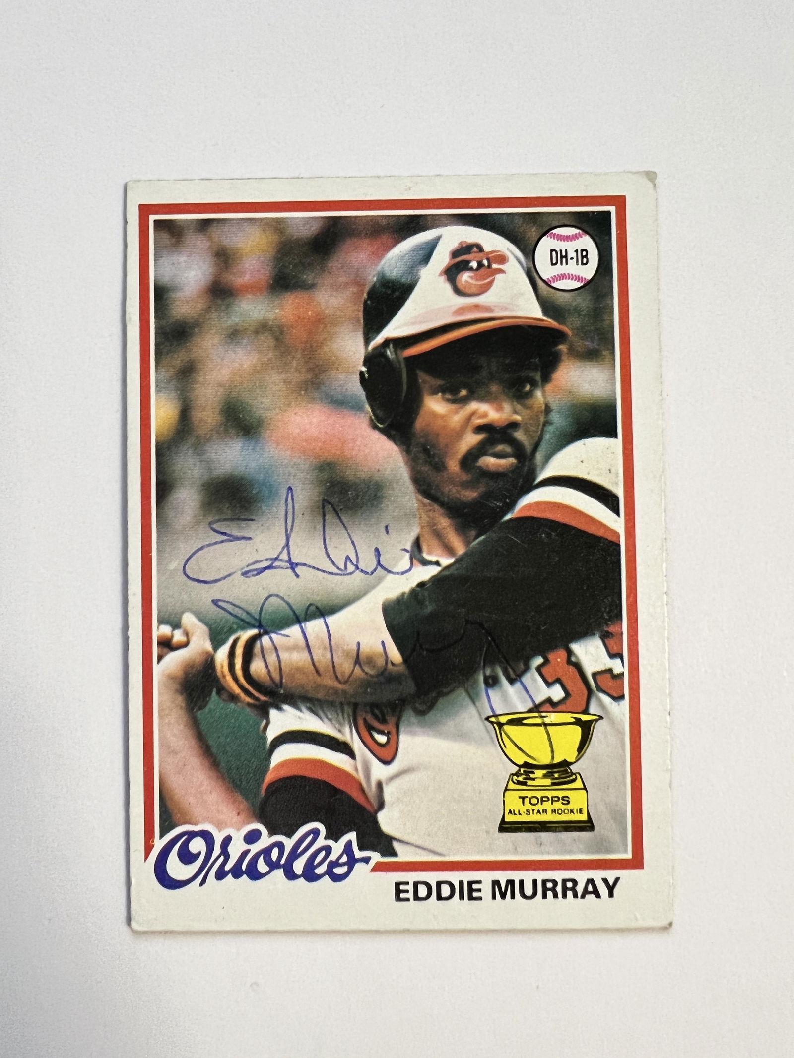 Eddie Murray Autographed Card 1978 Rookie (1 of 1)