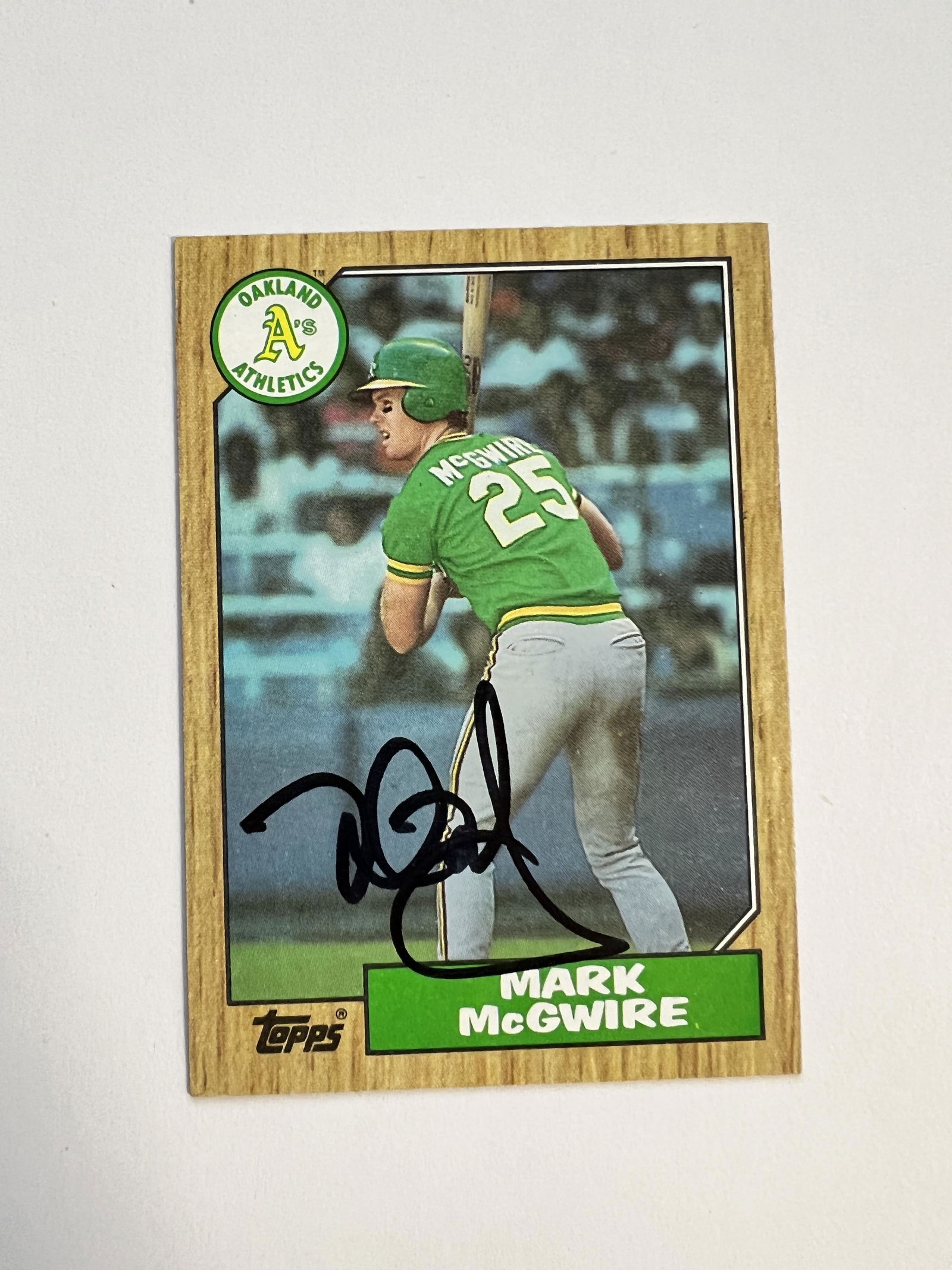 Mark McGwire Autographed Card (1 of 1)