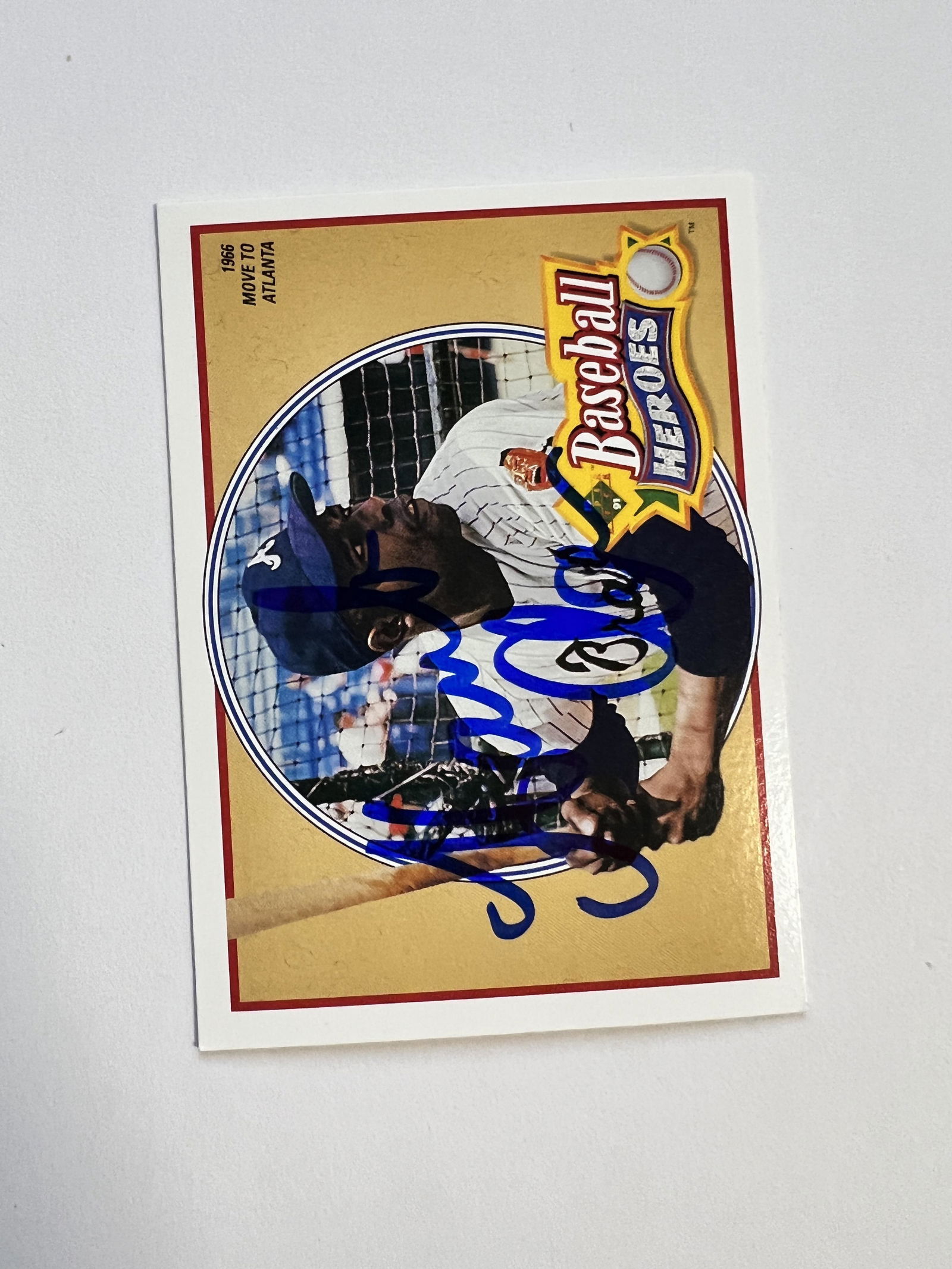 Hank Aaron Autographed Card (1 of 1)