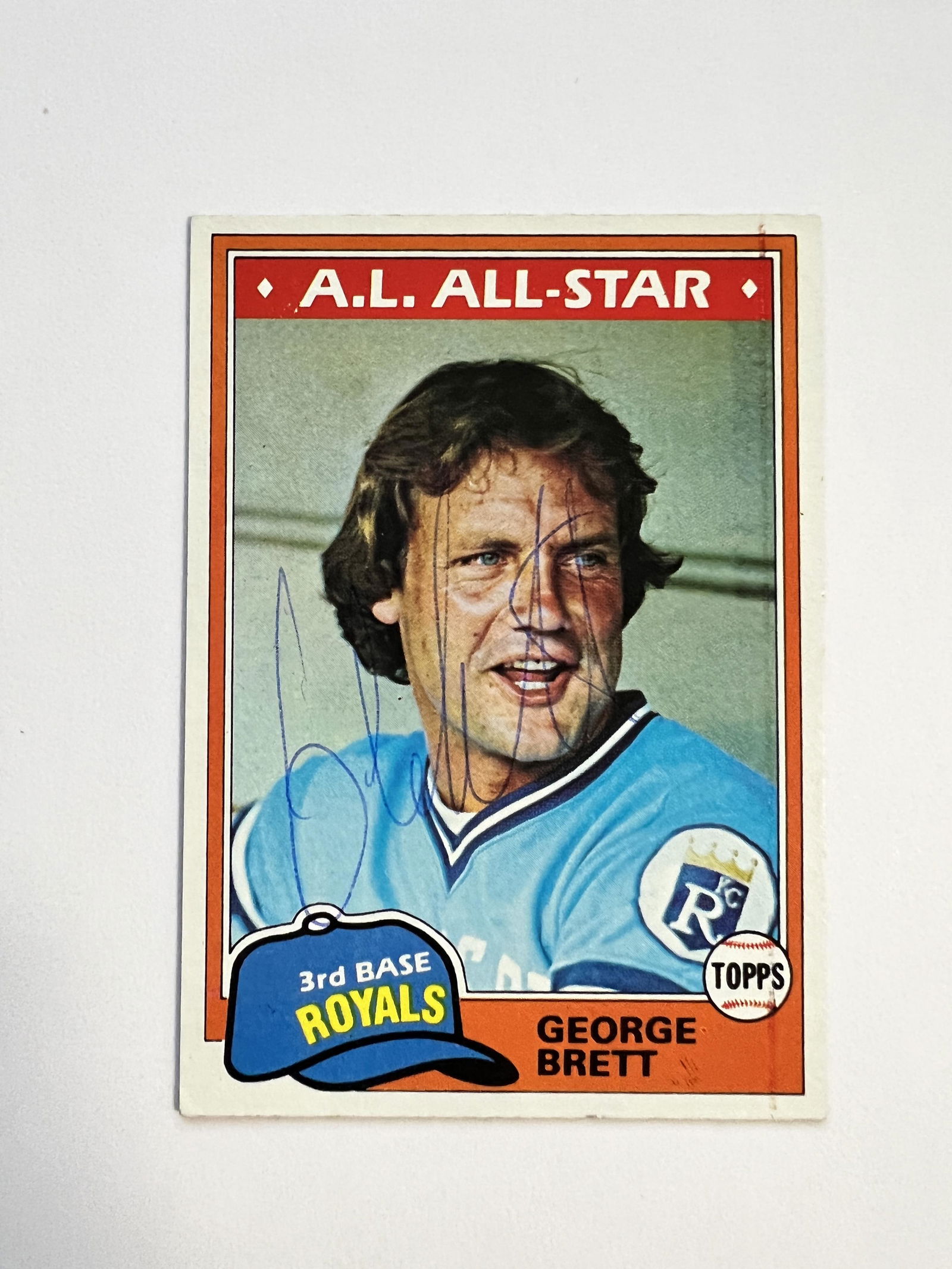 George Brett Autographed Card (1 of 1)