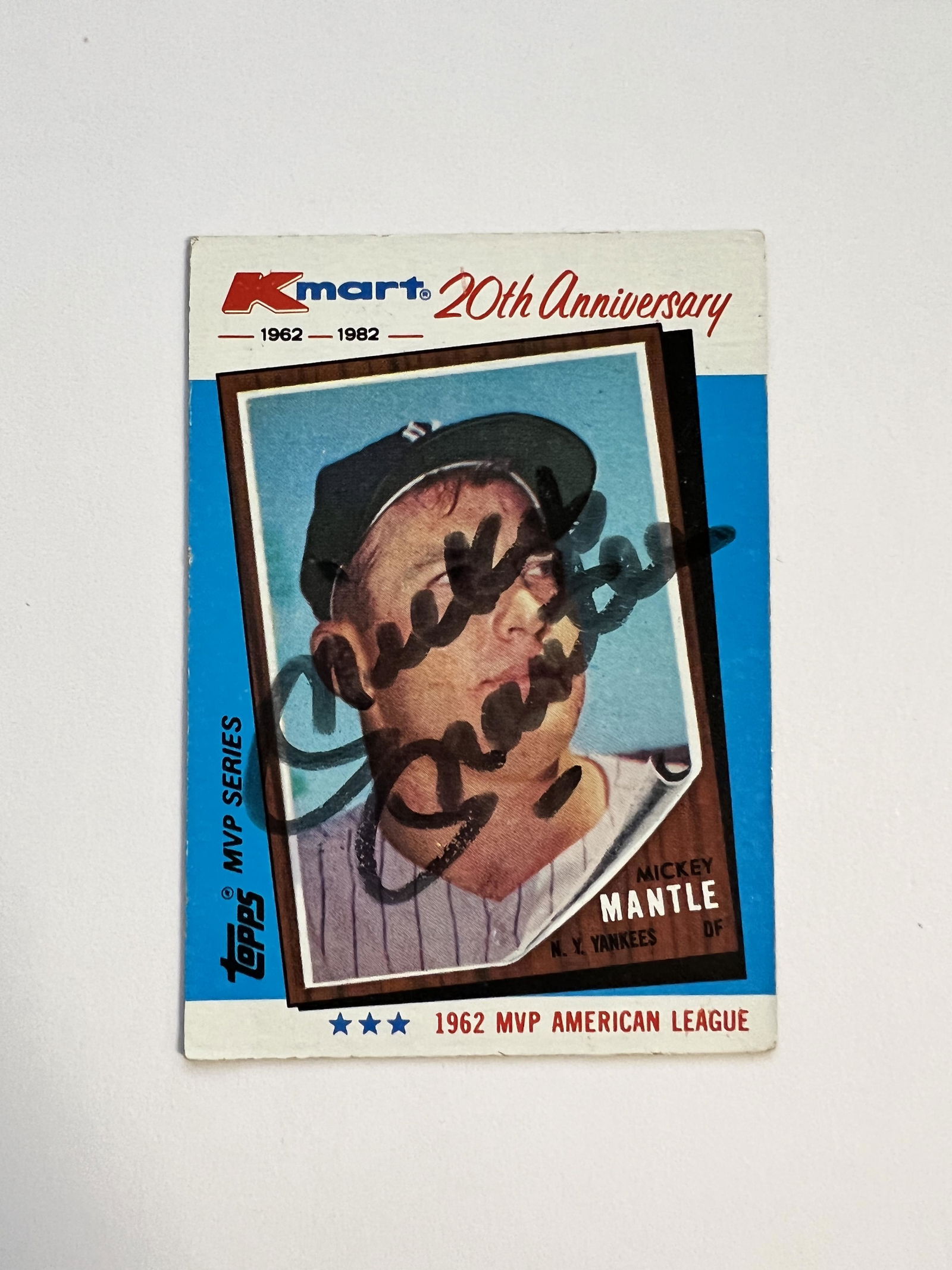 Mickey Mantle Autographed Card (1 of 1)