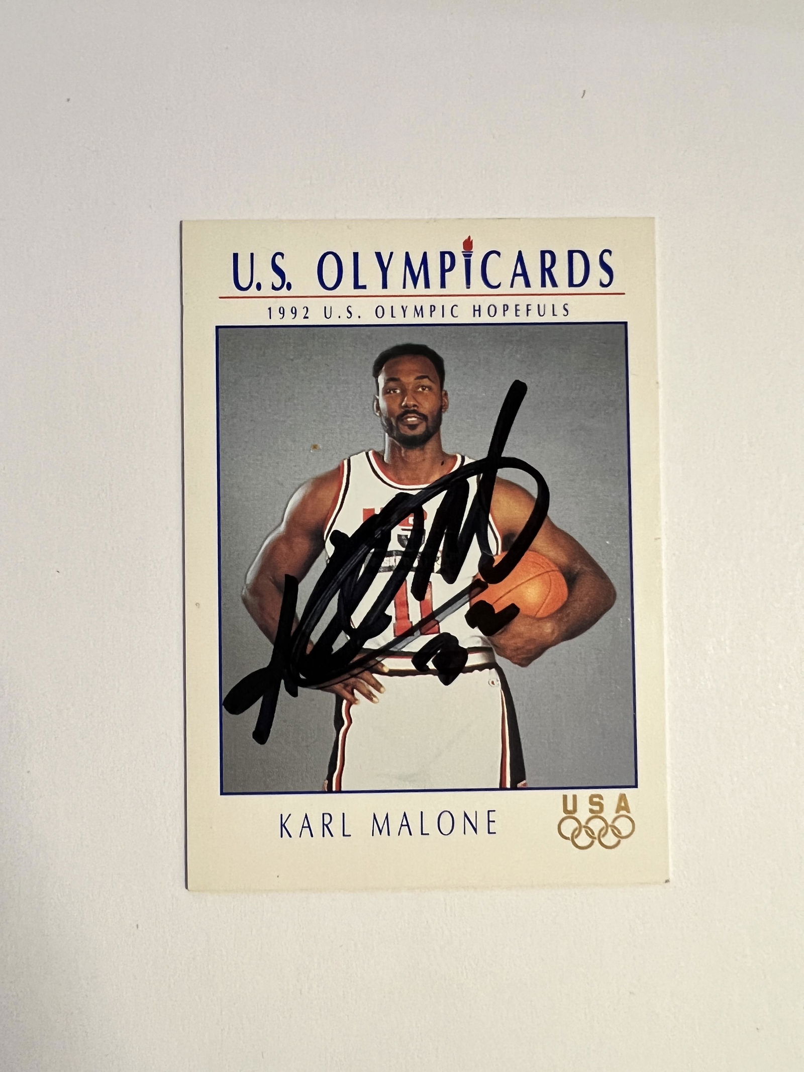 Karl Malone Autographed Card (1 of 1)