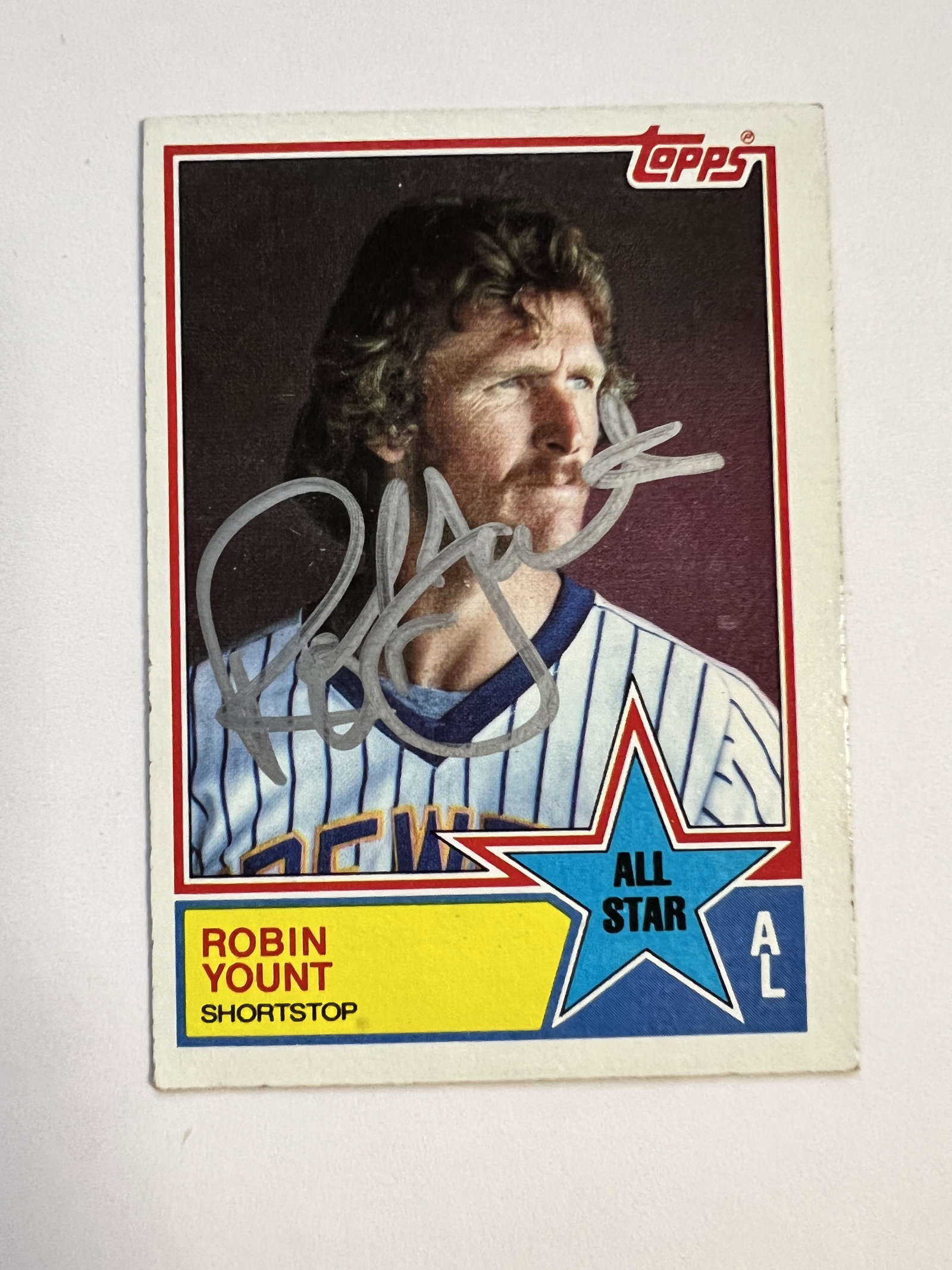 Robin Yount Autographed Card (1 of 1)