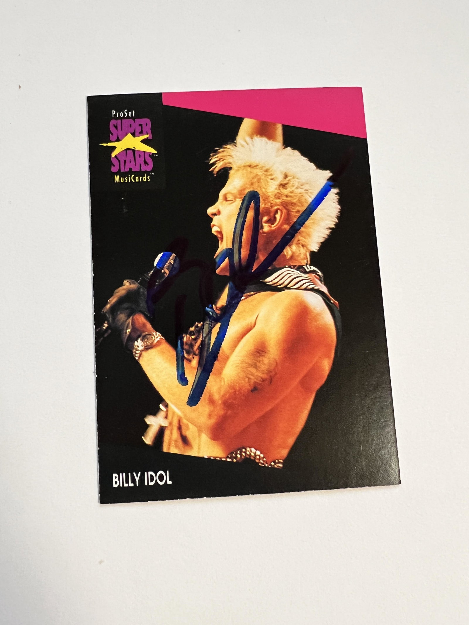Billy Idol Autograped Card (1 of 1)