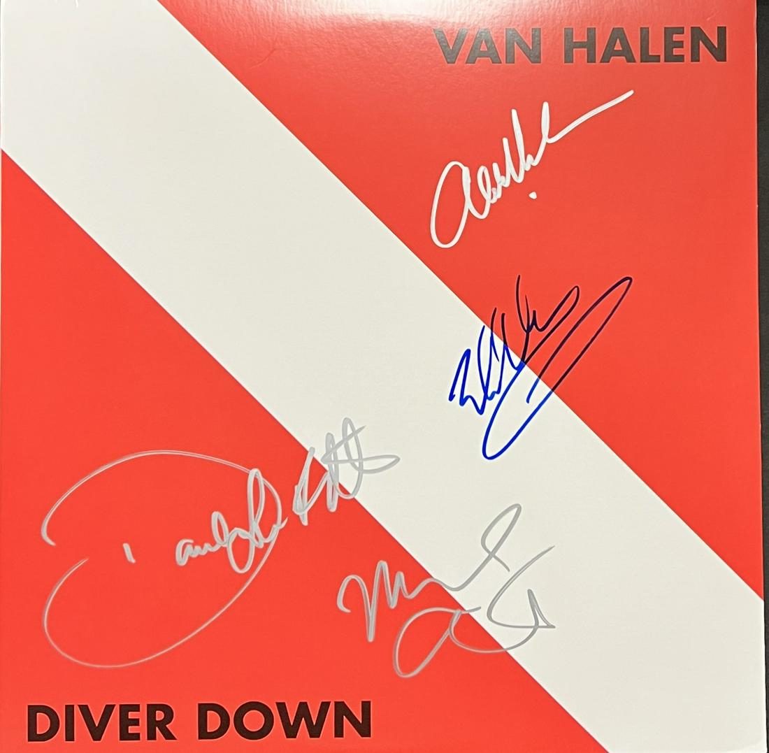 Van Halen Autographed Album All 4!: Displays are not framed, and can be framed for a cost. Framed items will state they are framed in the name of the item. All signed items come with a COA. Ask any and all questions BEFORE bidding. Sign