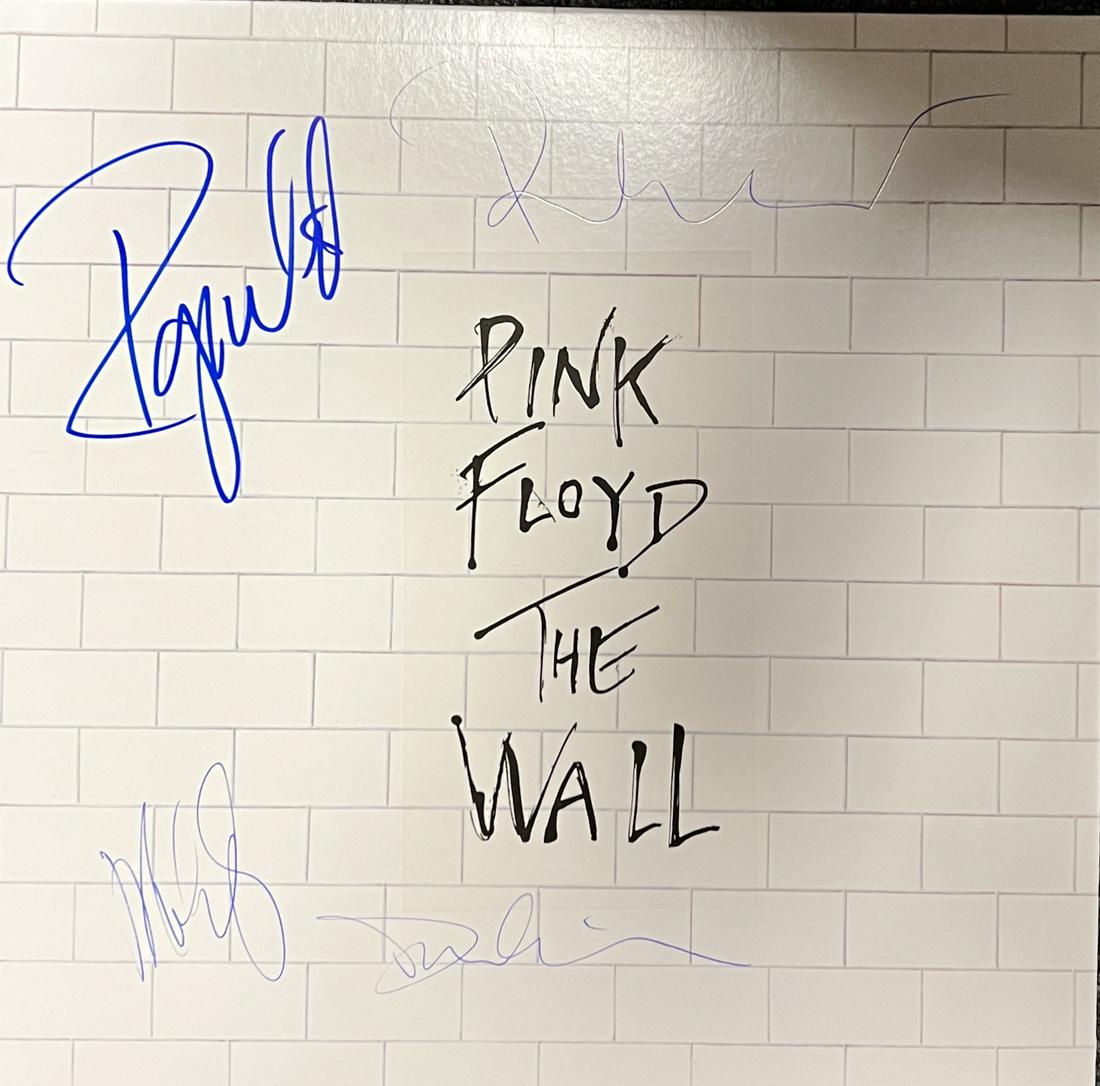 Pink Floyd Autographed The Wall All 4: Displays are not framed, and can be framed for a cost. Framed items will state they are framed in the name of the item. All signed items come with a COA. Ask any and all questions BEFORE bidding. Sign