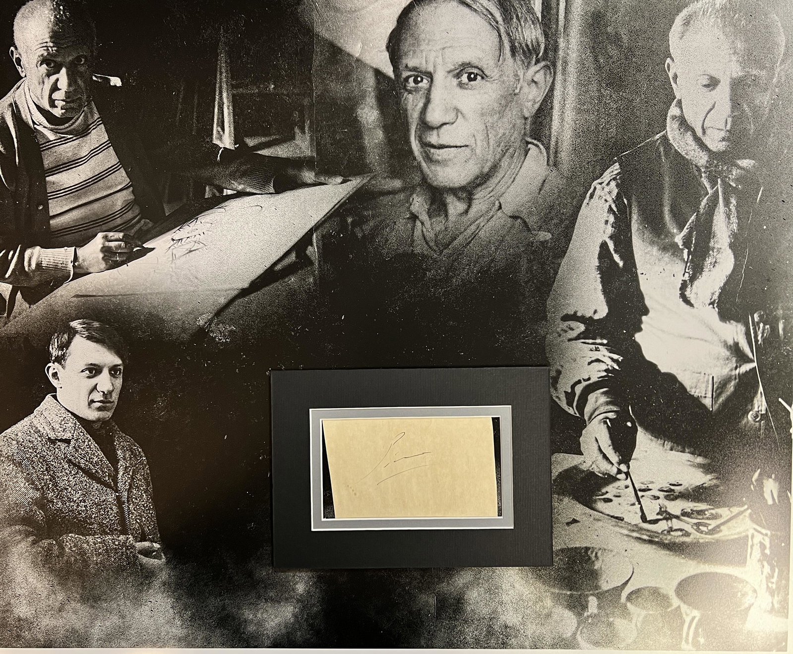 Picasso Autographed Display: Displays are not framed, and can be framed for a cost. Framed items will state they are framed in the name of the item. All signed items come with a COA. Ask any and all questions BEFORE bidding. Sign