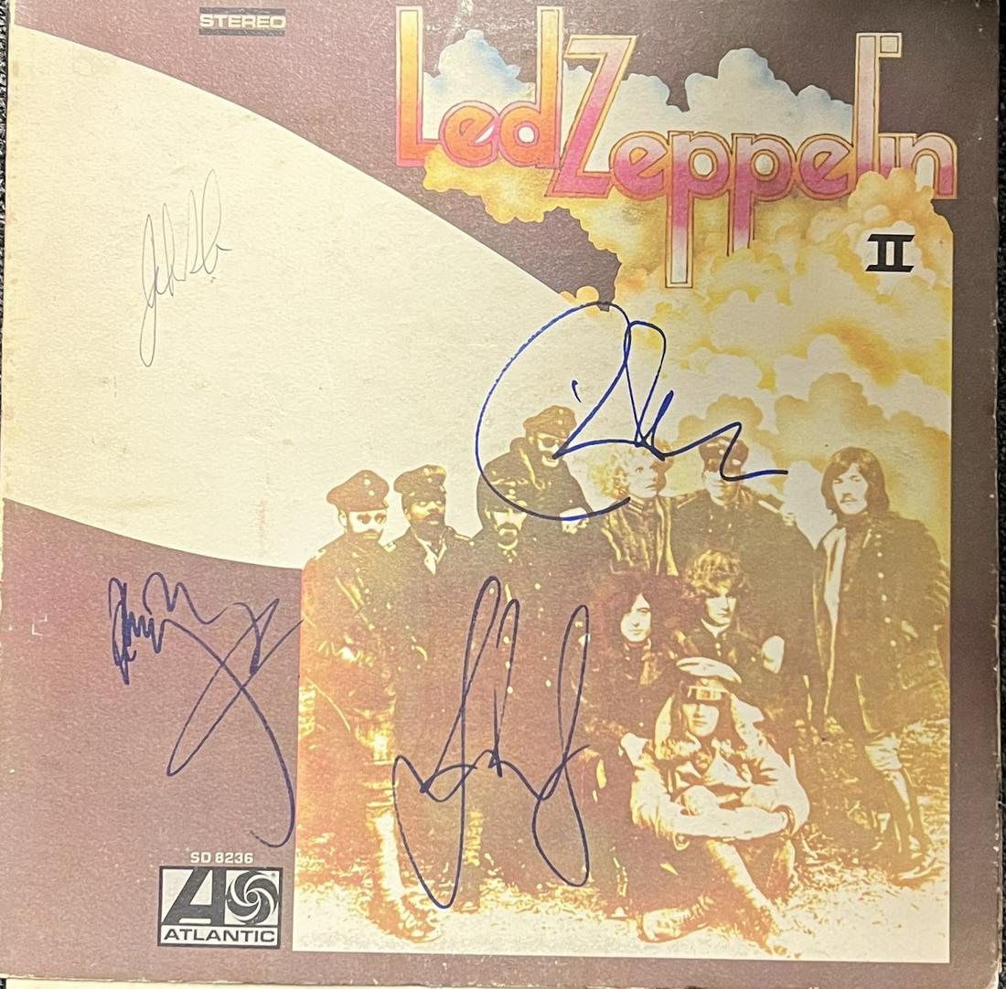 Led Zeppelin AUTOGRAPHED Album Bonham PAGE PLANT JONES (1 of 1)