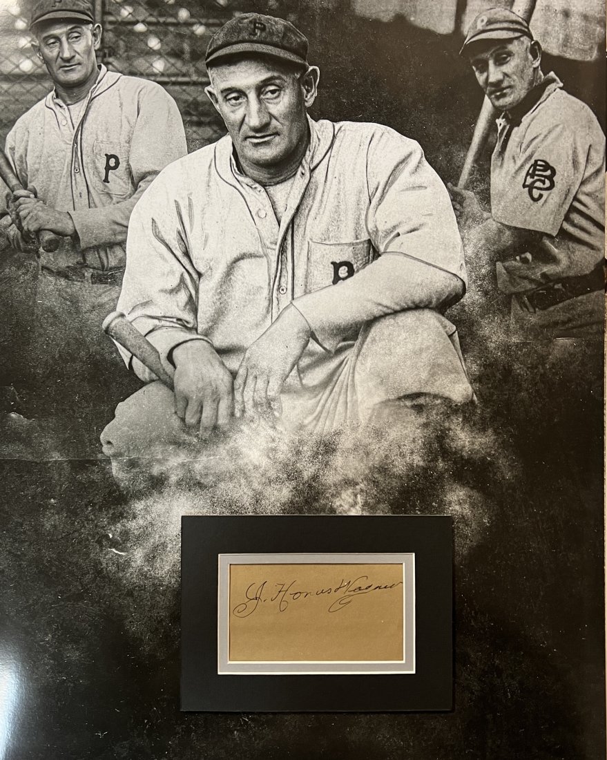 Honus Wagner Autographed Display Pirates (1 of 1)