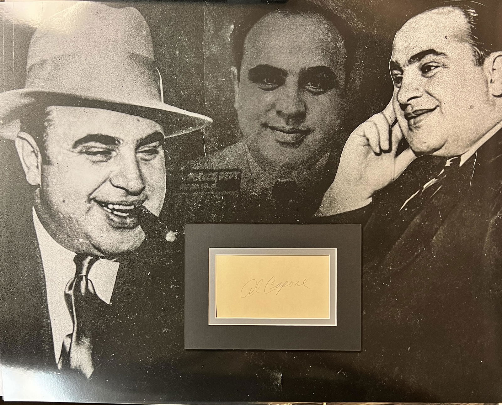 Al Capone Autographed Display (1 of 1)