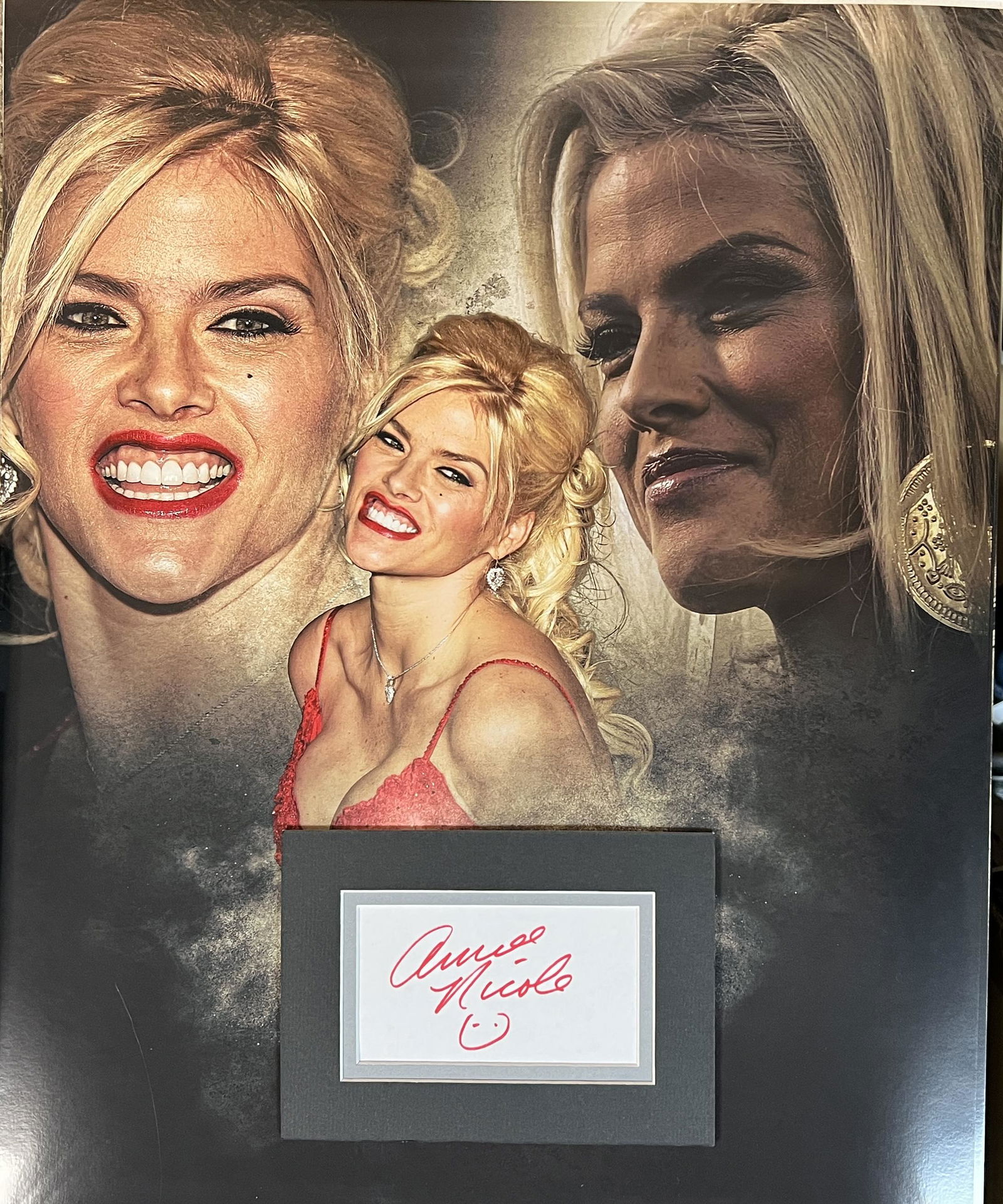 Anna Nicole Smith Autographed Display (1 of 1)
