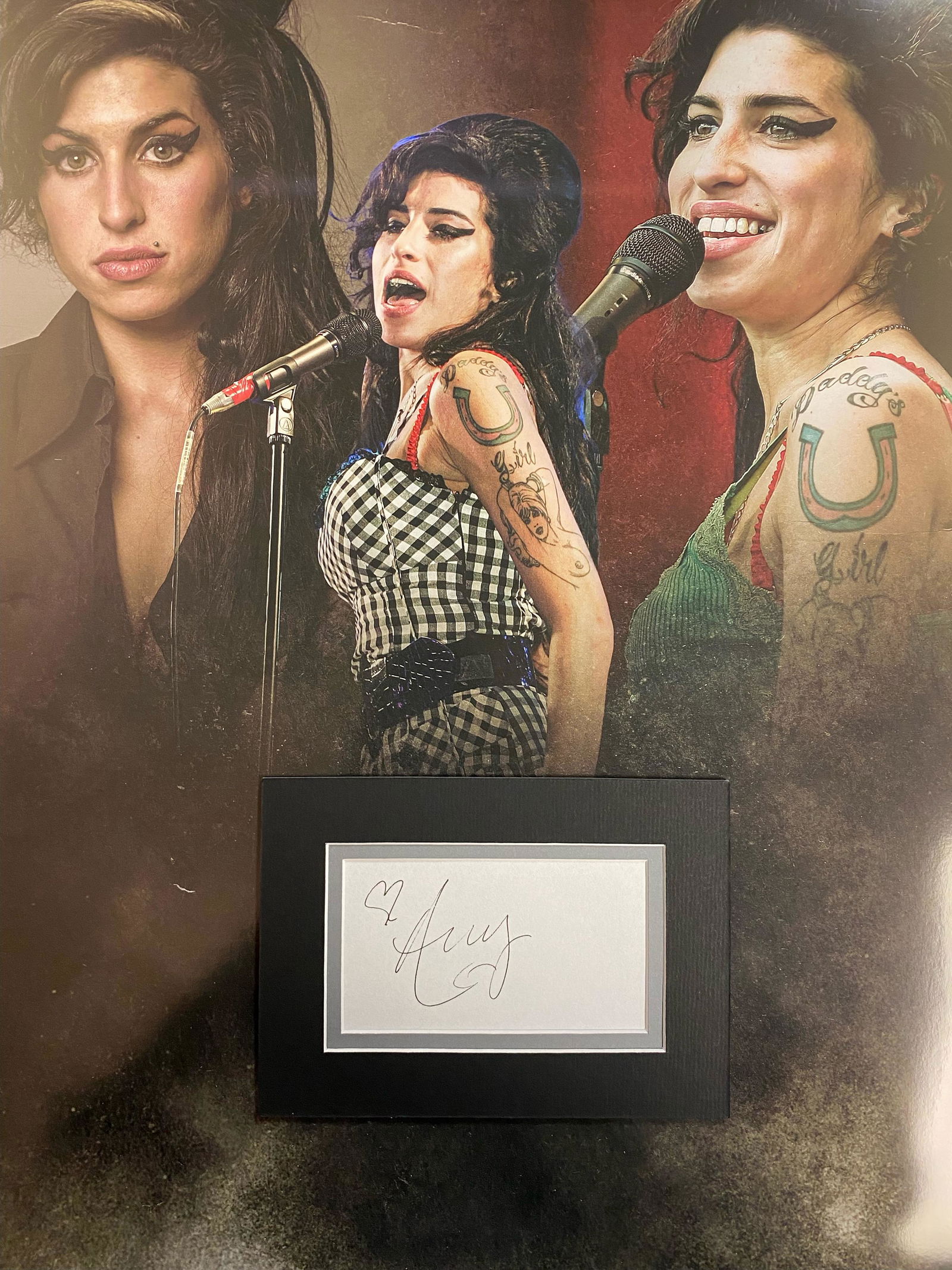Amy Winehouse Autographed Display (1 of 1)