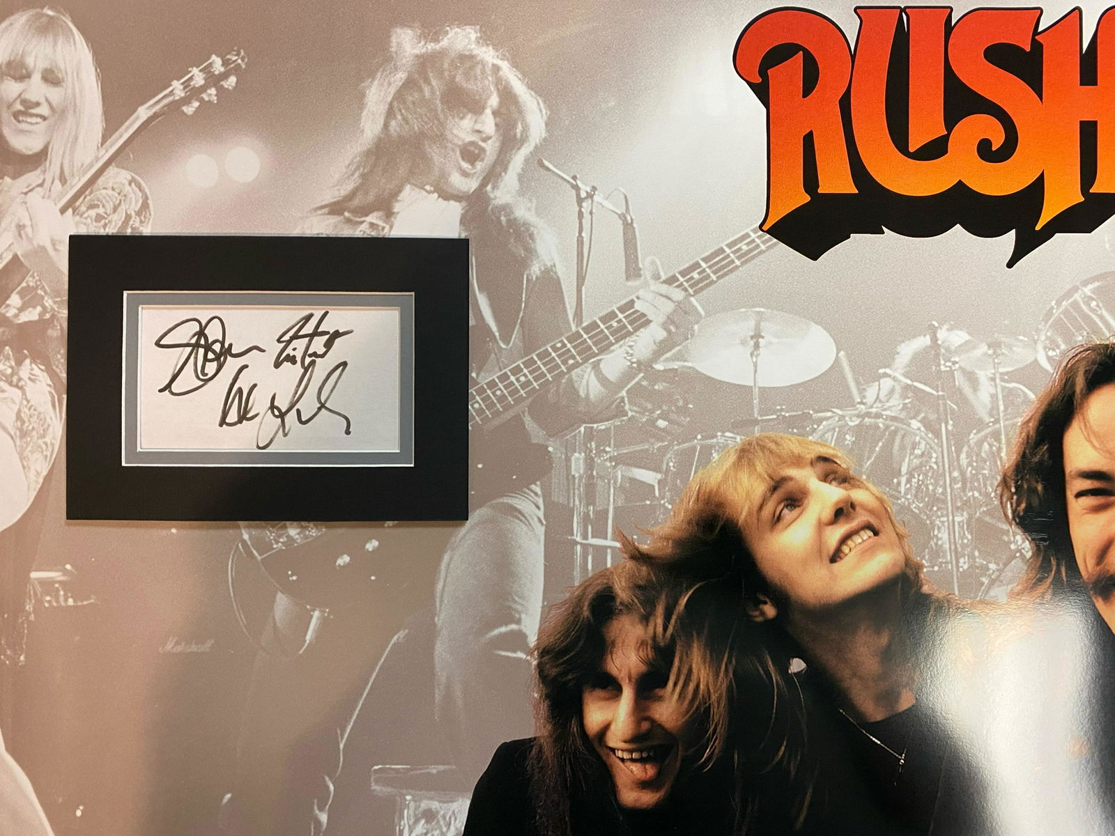 Rush Autographed Display All 3 (1 of 1)