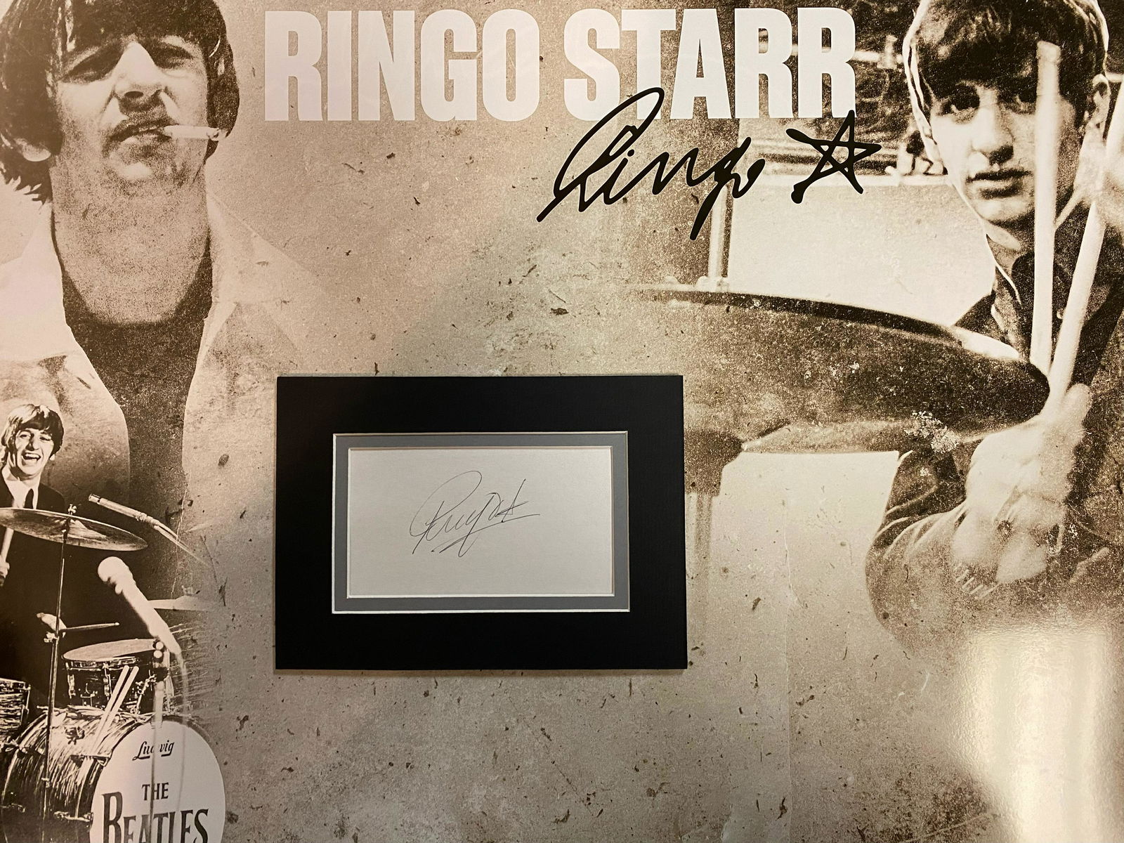 Ringo Starr Autographed Display (1 of 1)
