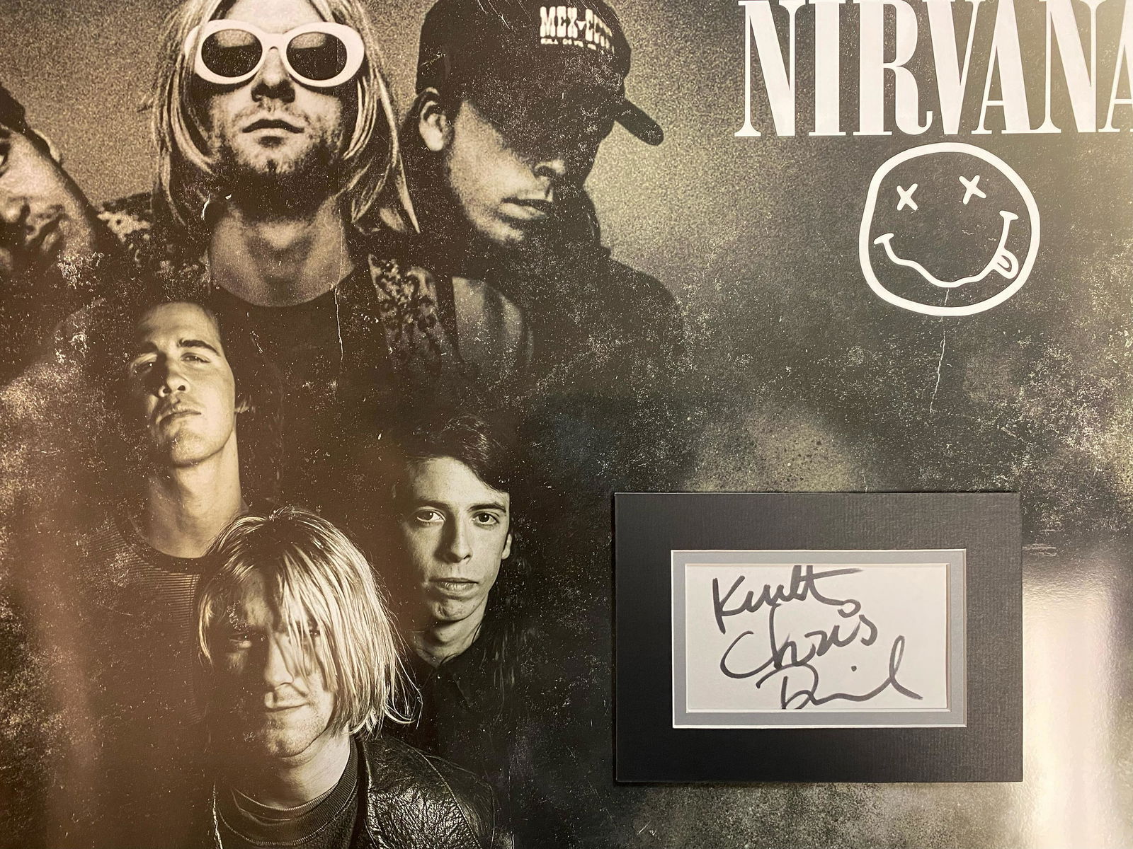 Nirvana Autographed Display (1 of 1)