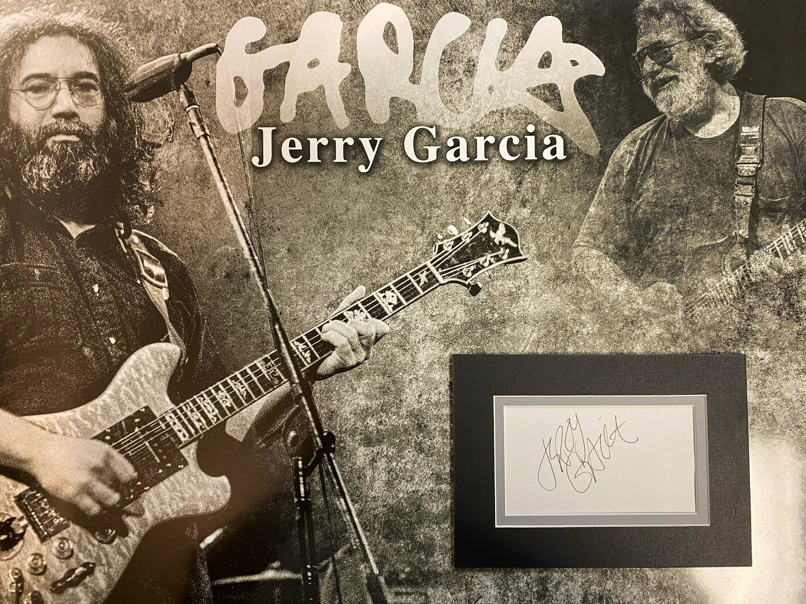 Jerry Garcia Autographed Display (1 of 1)