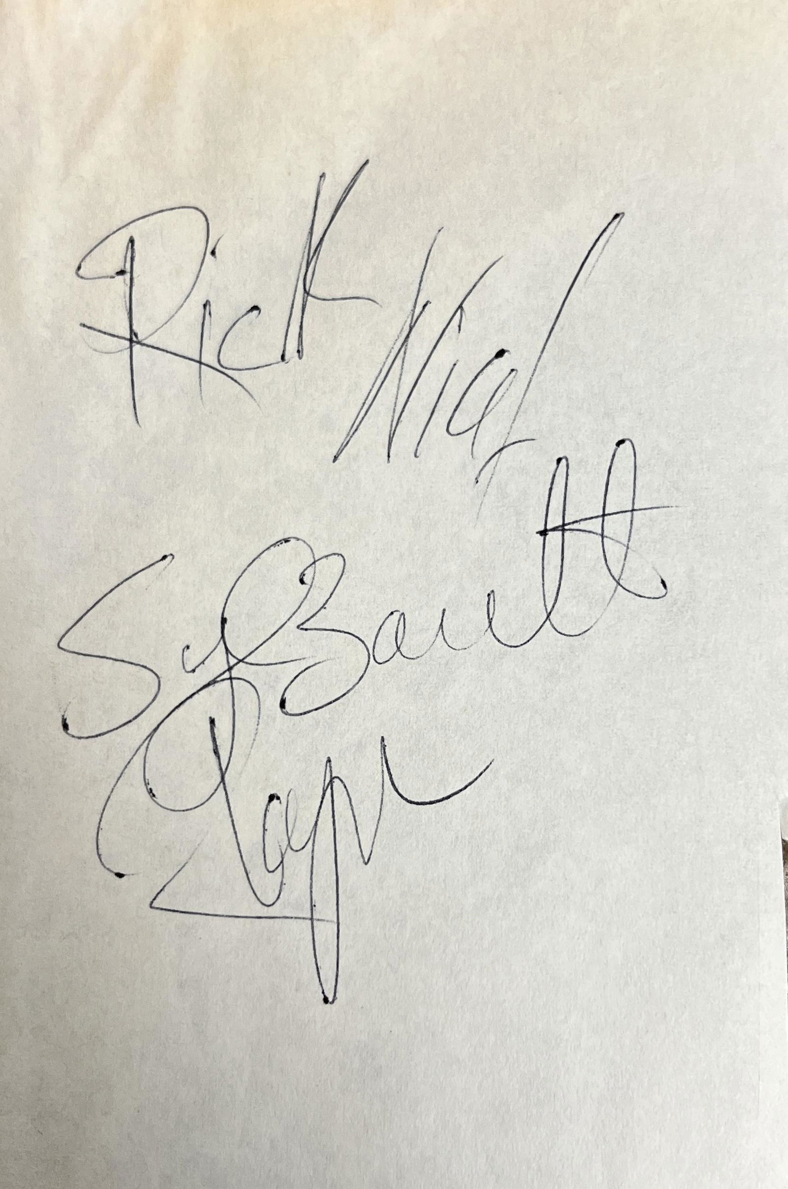 Pink Floyd Autographed Page (1 of 1)