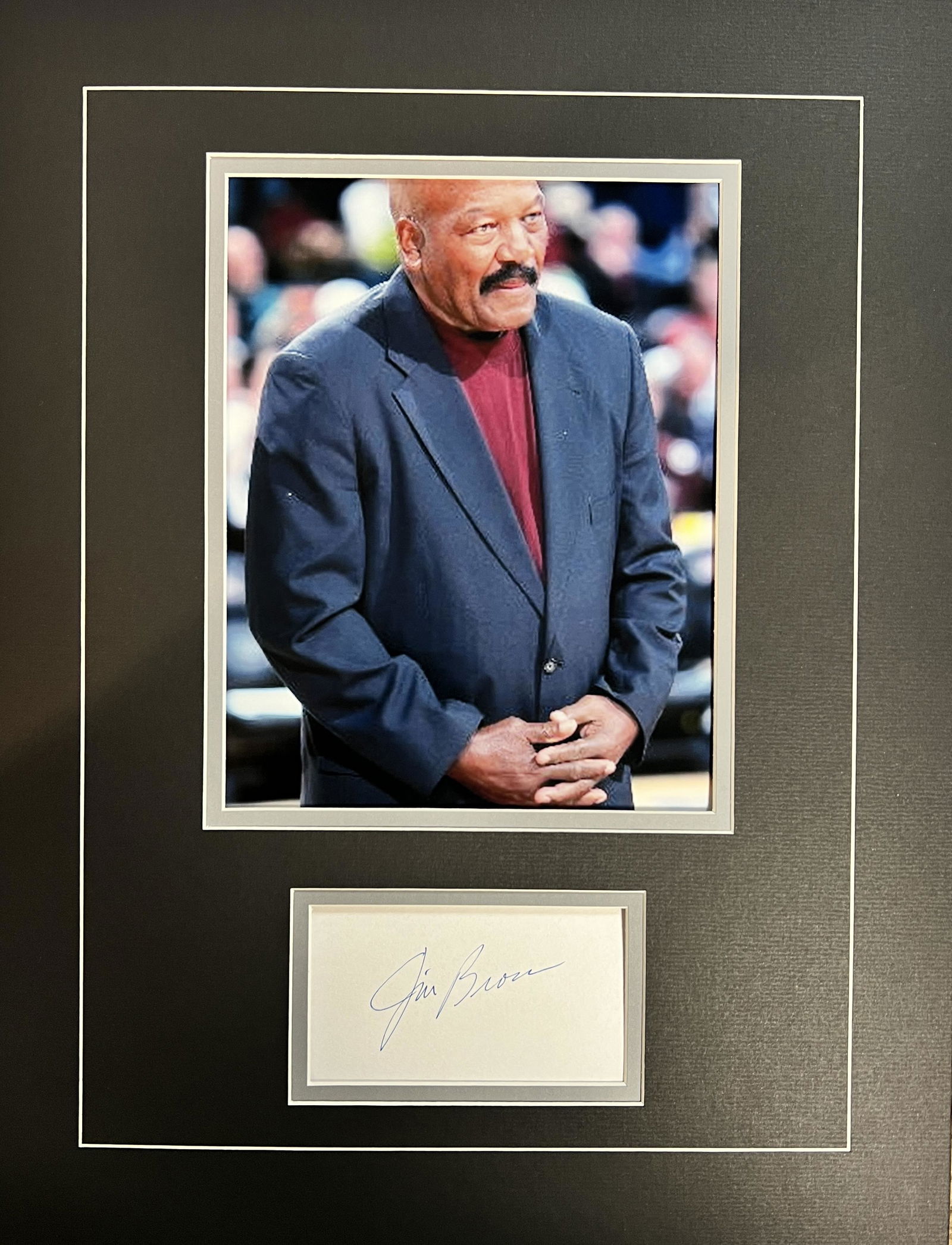 Jim Brown Autographed Display (1 of 1)