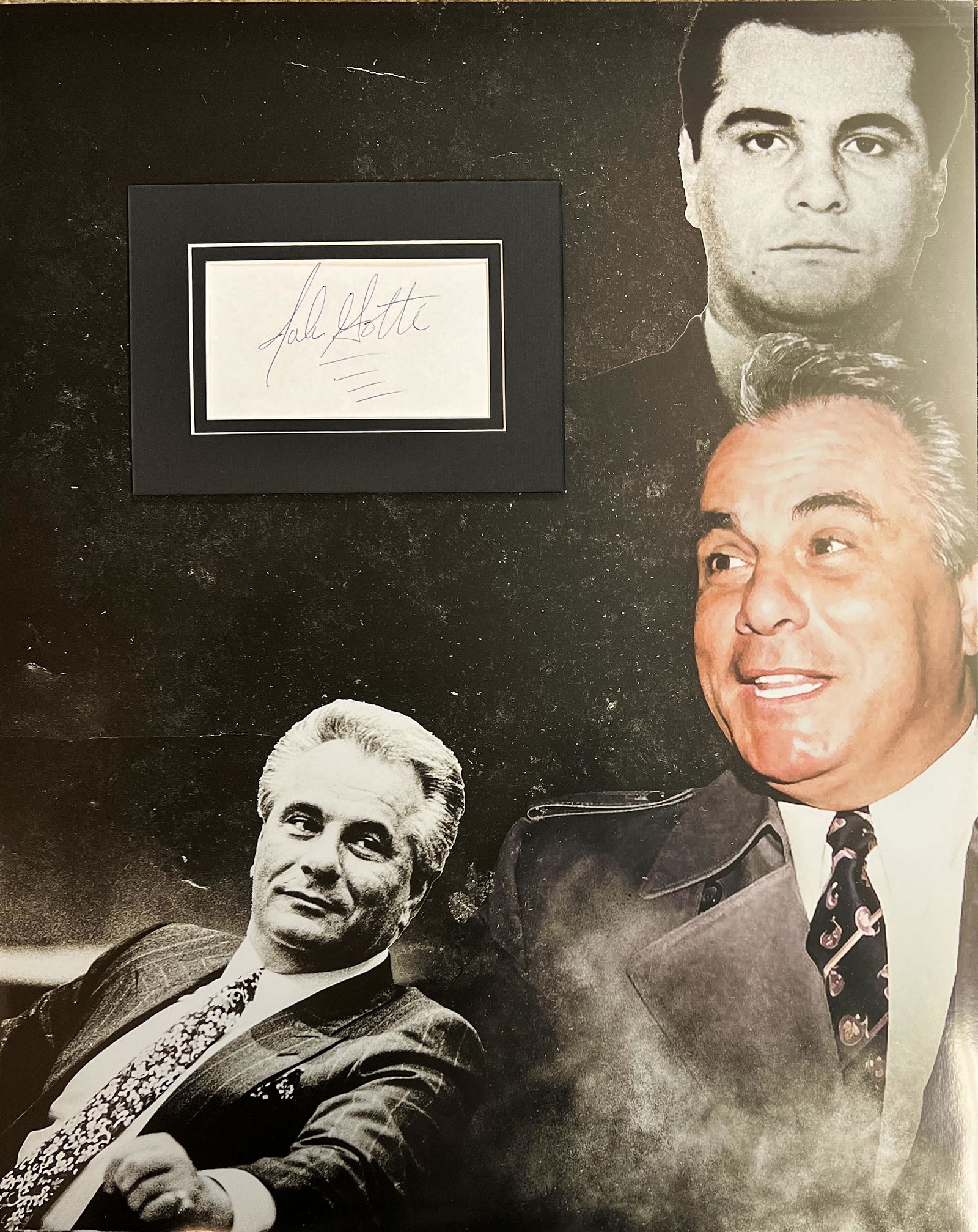 John Gotti Autographed Display (1 of 1)