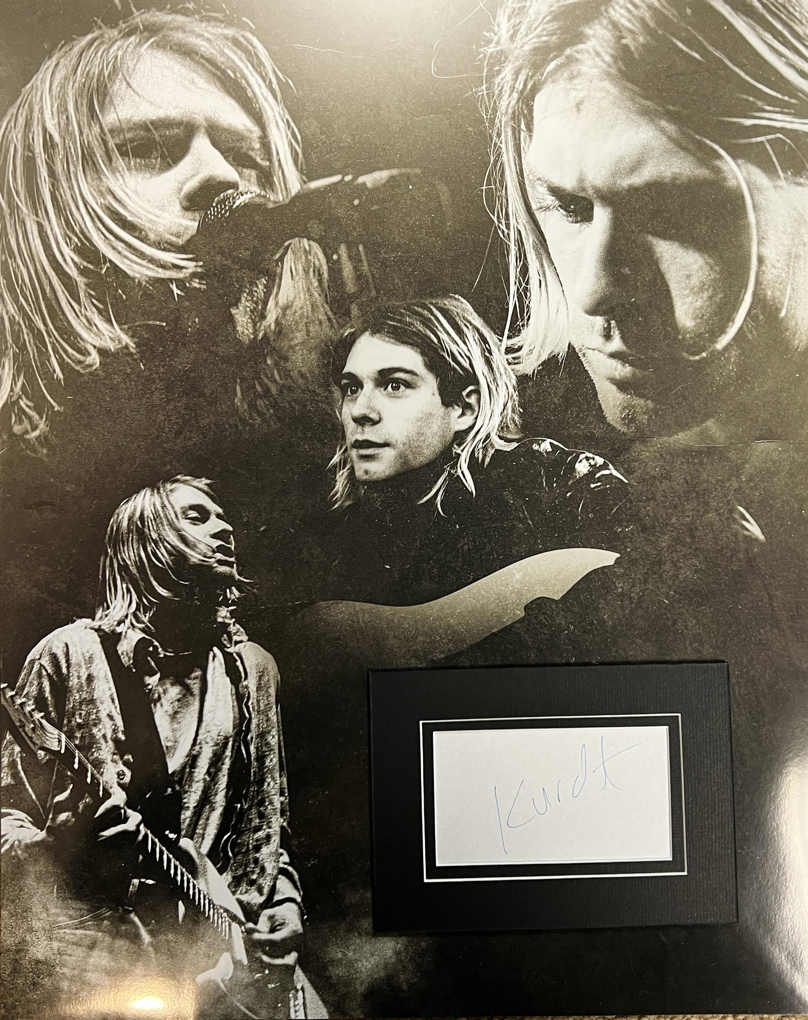 Kurt Cobain Autographed Display (1 of 1)