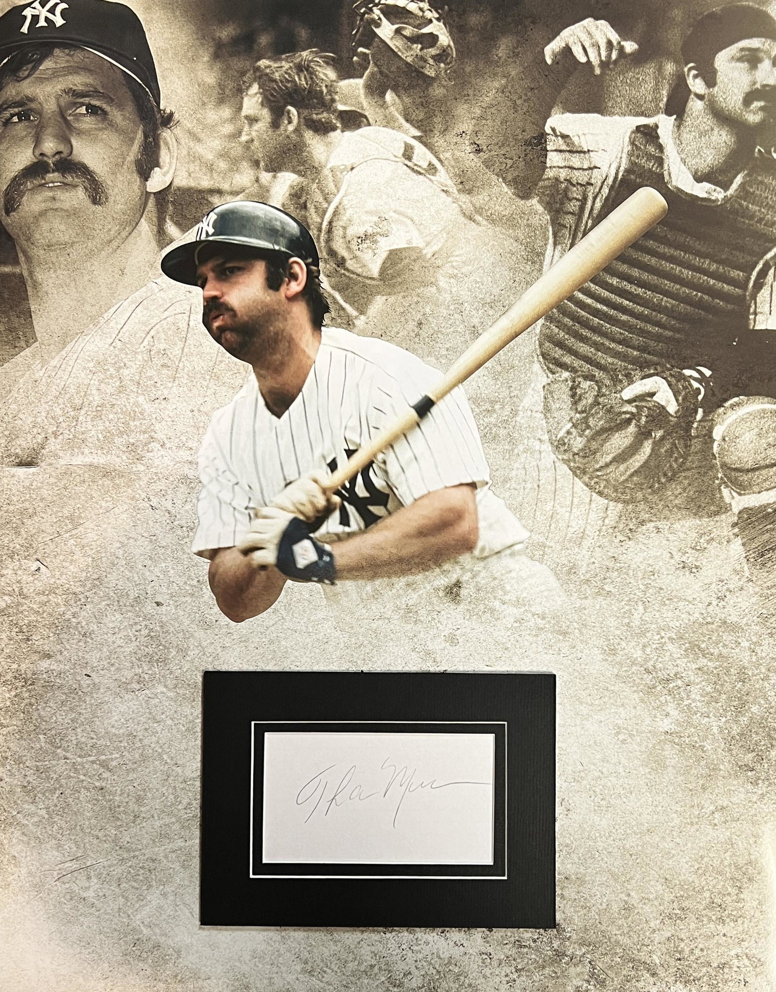 Thurman Munson Autographed Display (1 of 1)