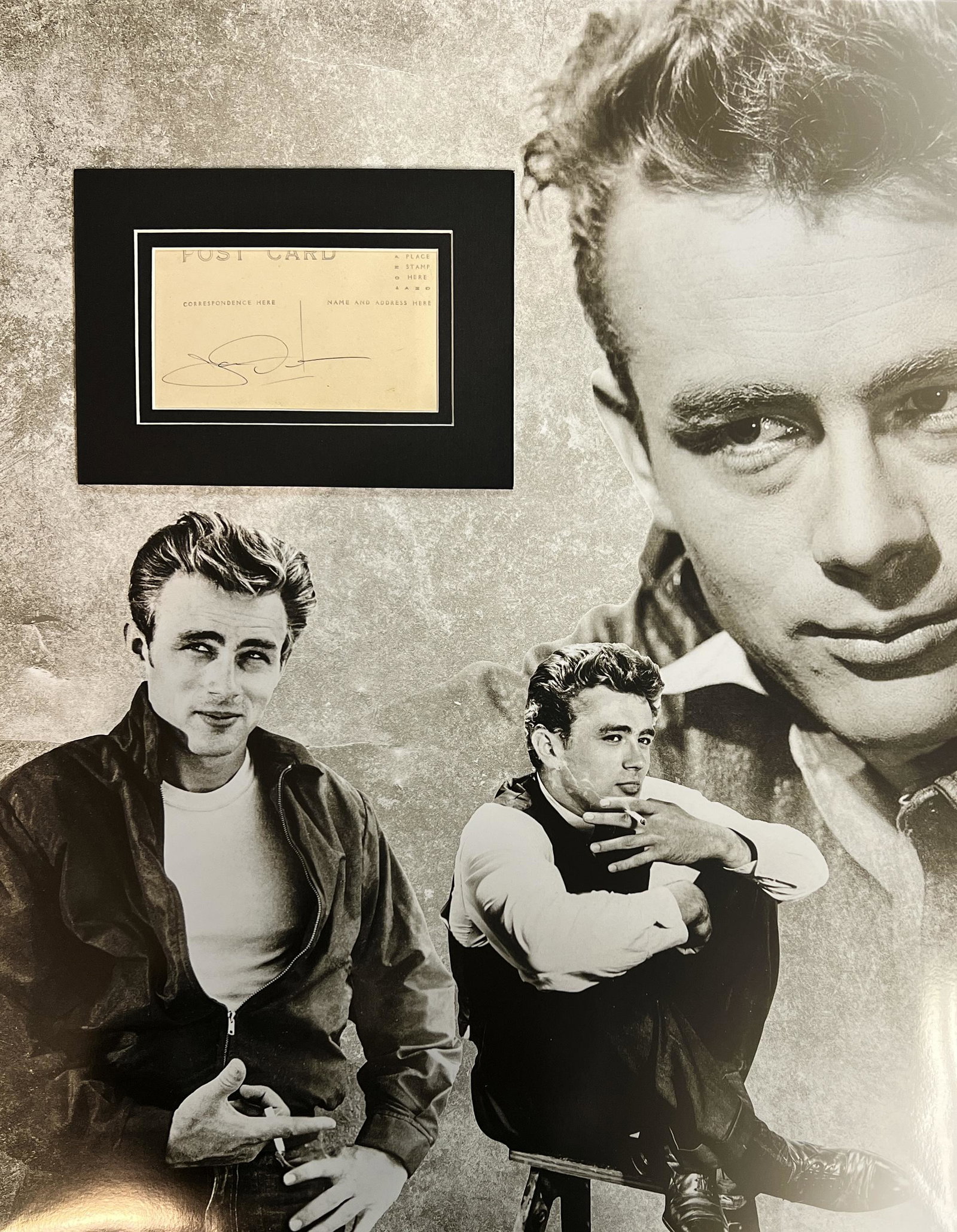 James Dean Autographed Display (1 of 1)