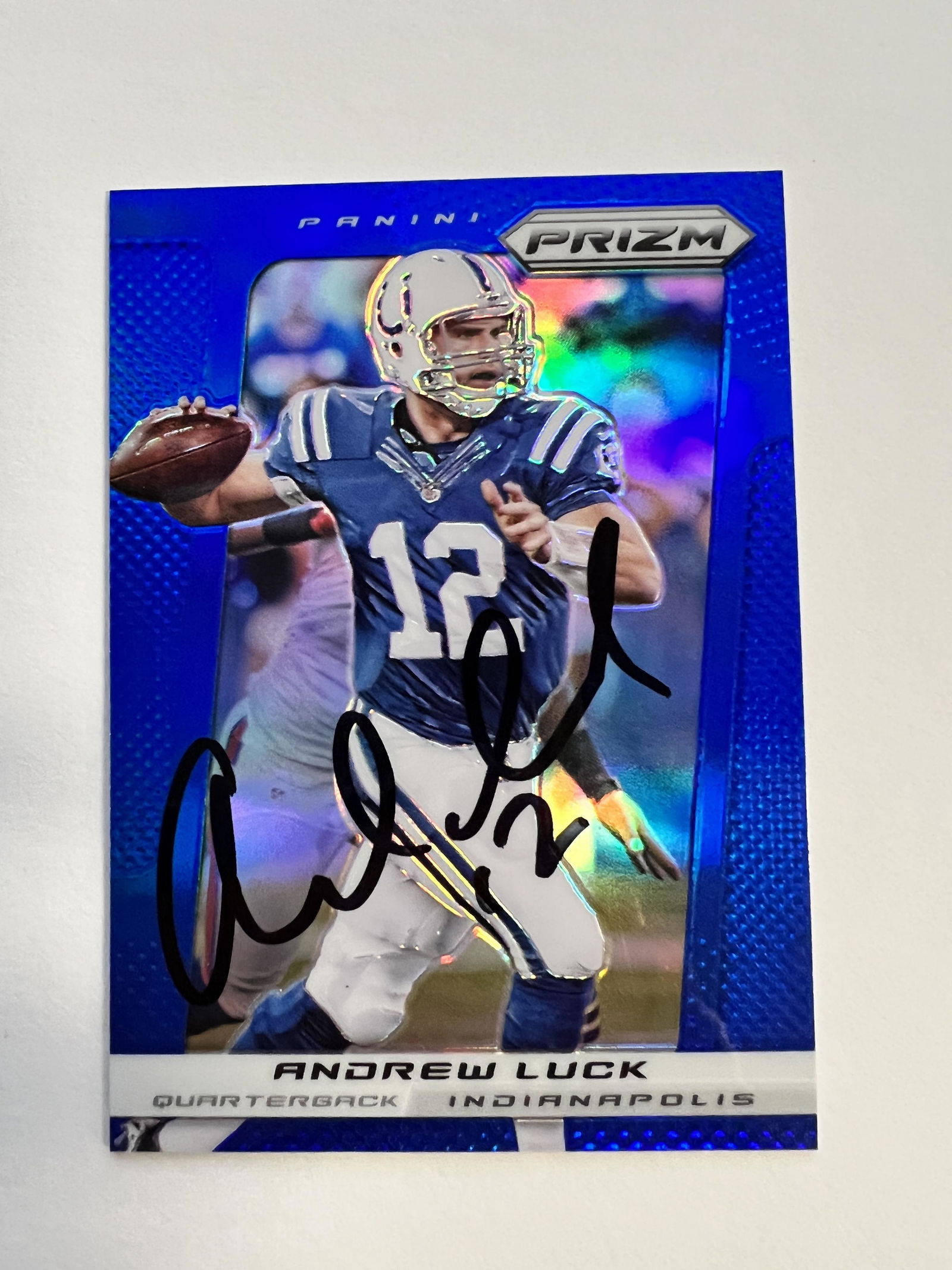 Andrew Luck Autographed Card (1 of 1)