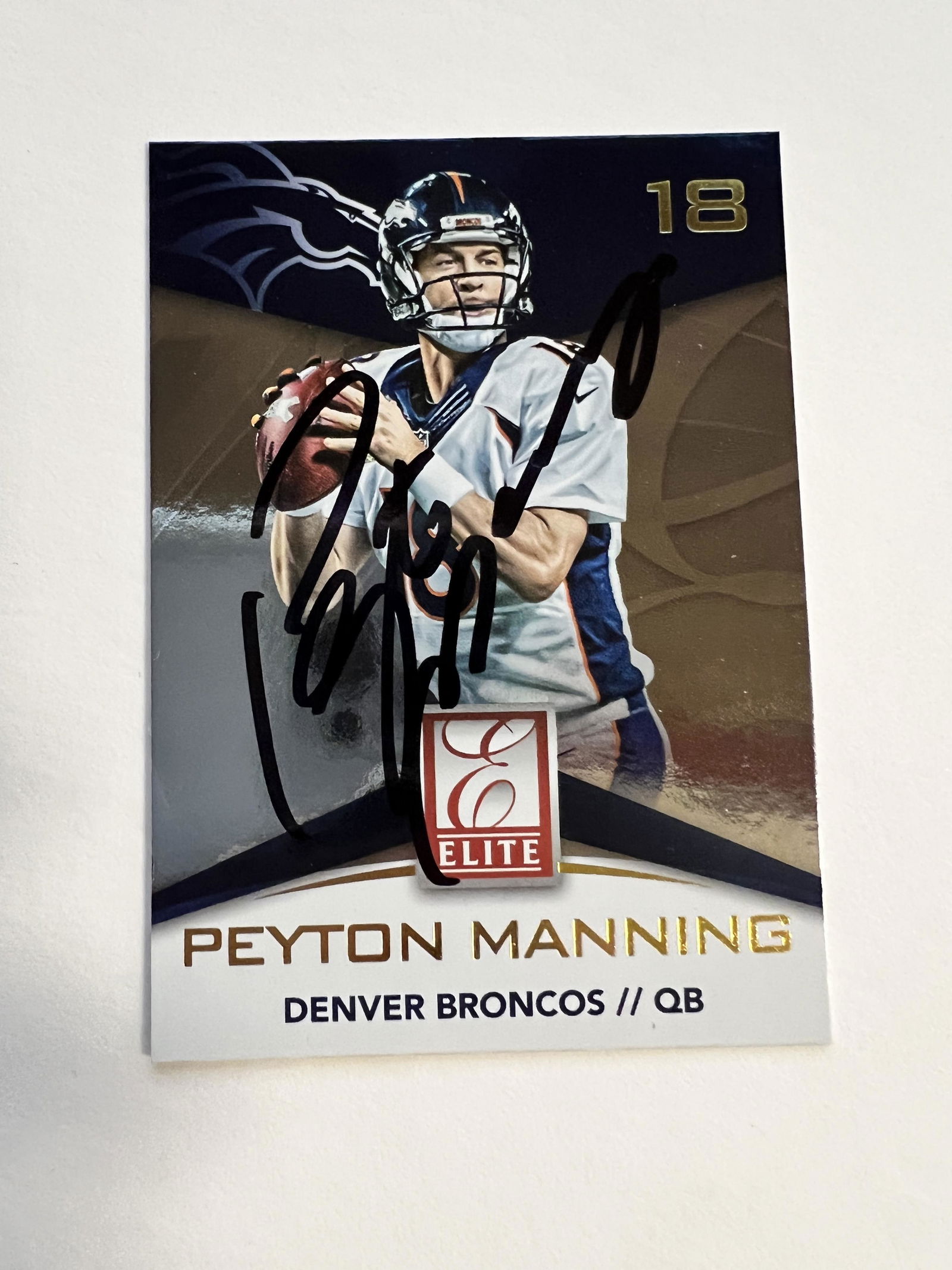 Peyton Manning Autographed Card (1 of 1)