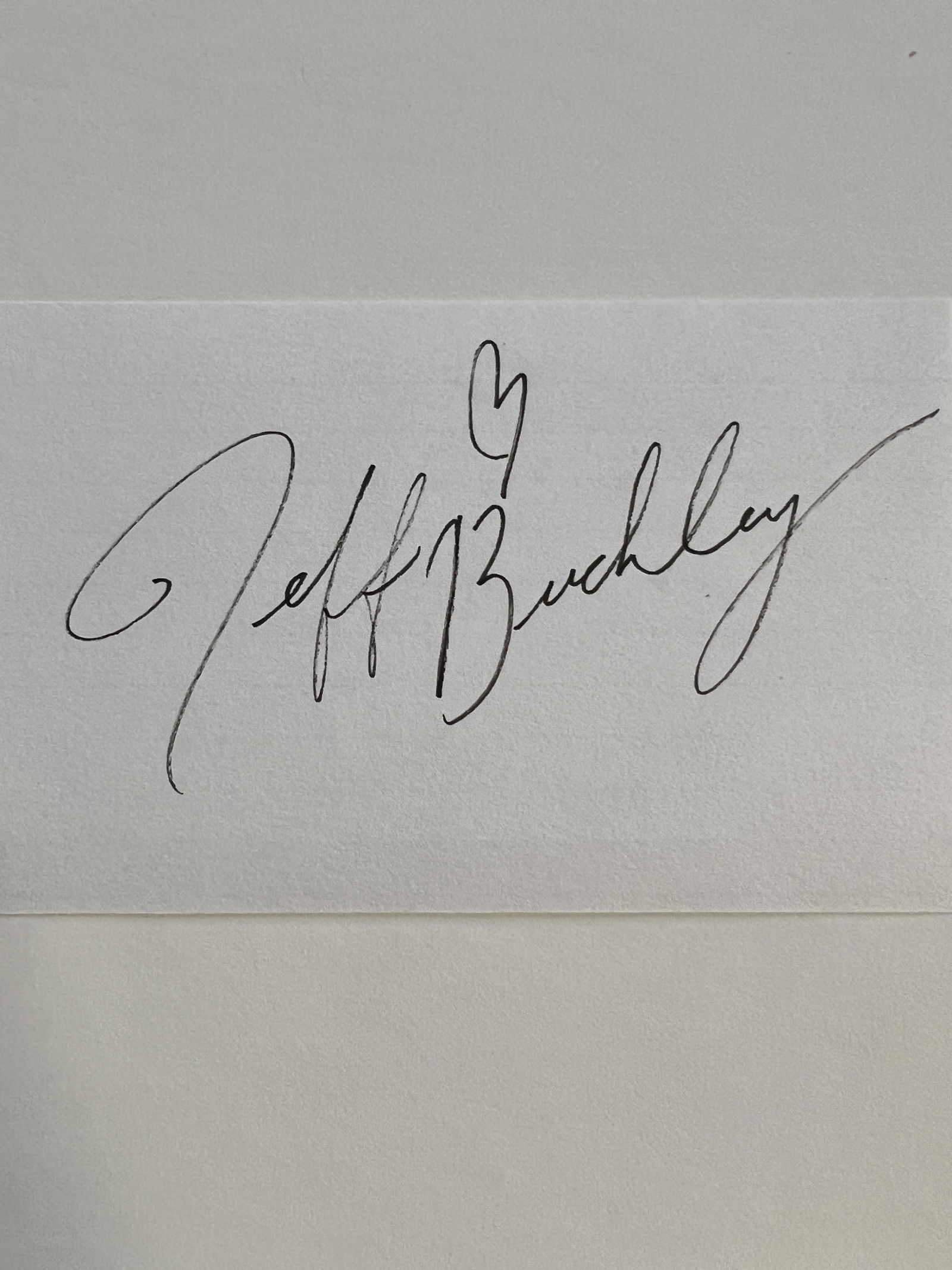 Jeff Buckley Autographed Card (1 of 1)