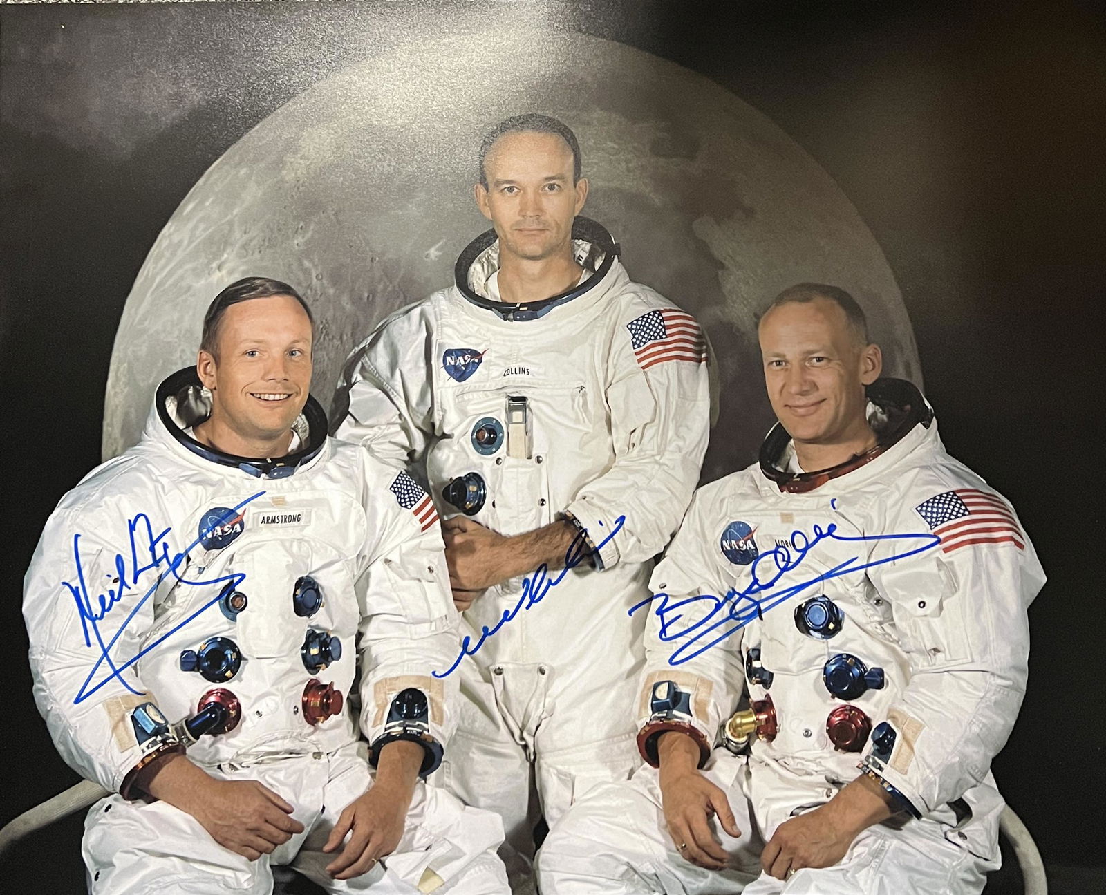 Apollo 11 Autographed 16X20 All 3 (1 of 1)