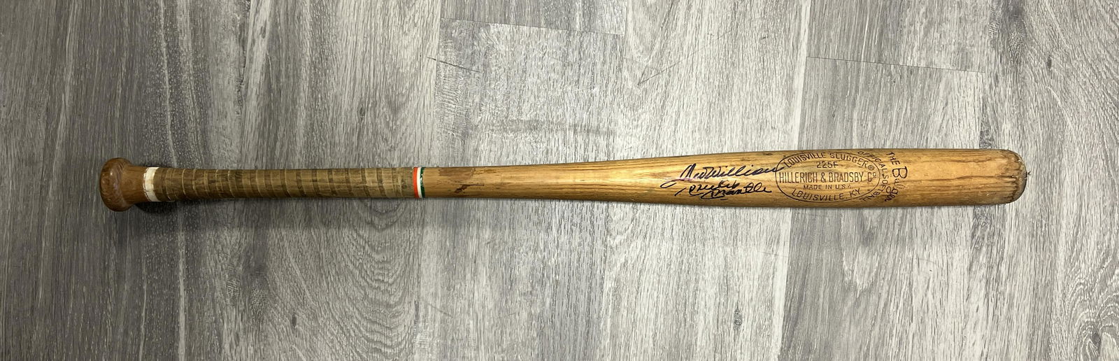 Ted WILLIAMS Mickey Mantle Autographed Bat! (1 of 1)