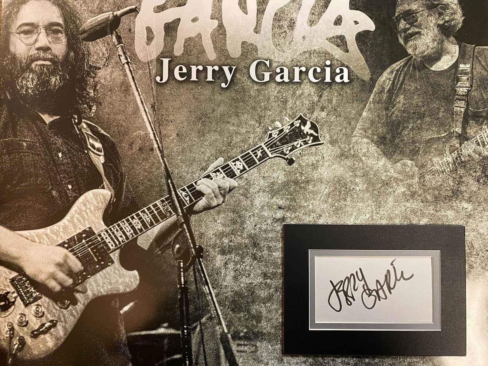 Jerry Garcia Autographed Display (1 of 1)