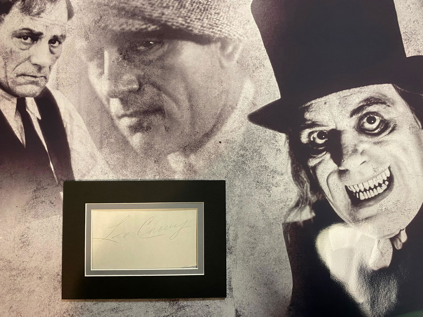 Lon Chaney Autographed Display: Signed By Syd Barret Roger Waters Nick Mason Richard Wright. Displays are not framed, and can be framed for a cost. Framed items will state they are framed in the name of the item. All signed items co
