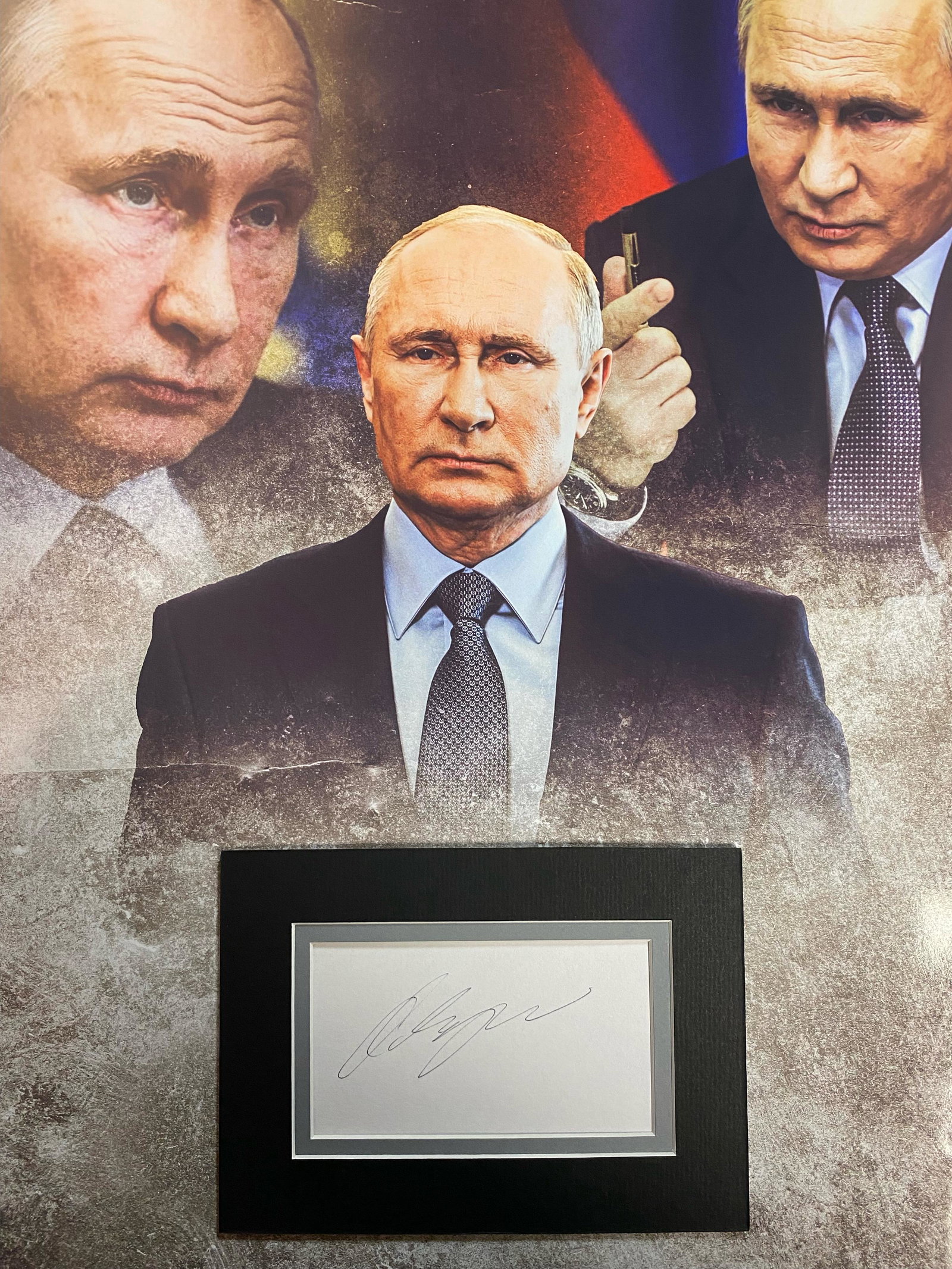 Putin Autographed Display (1 of 1)
