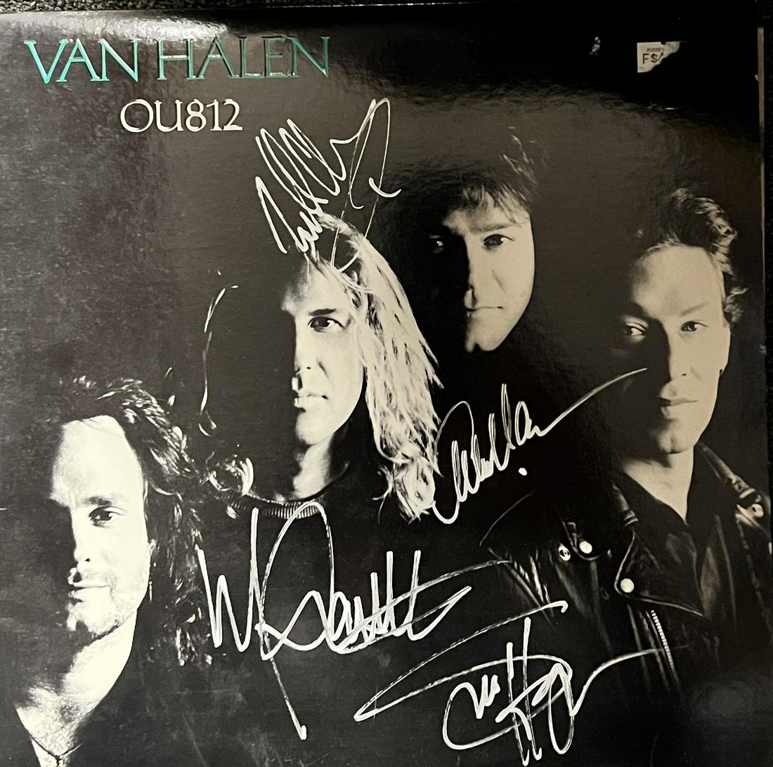 Van Halen Autographed Album Hagar EDDIE ALEX MIKE! (1 of 1)