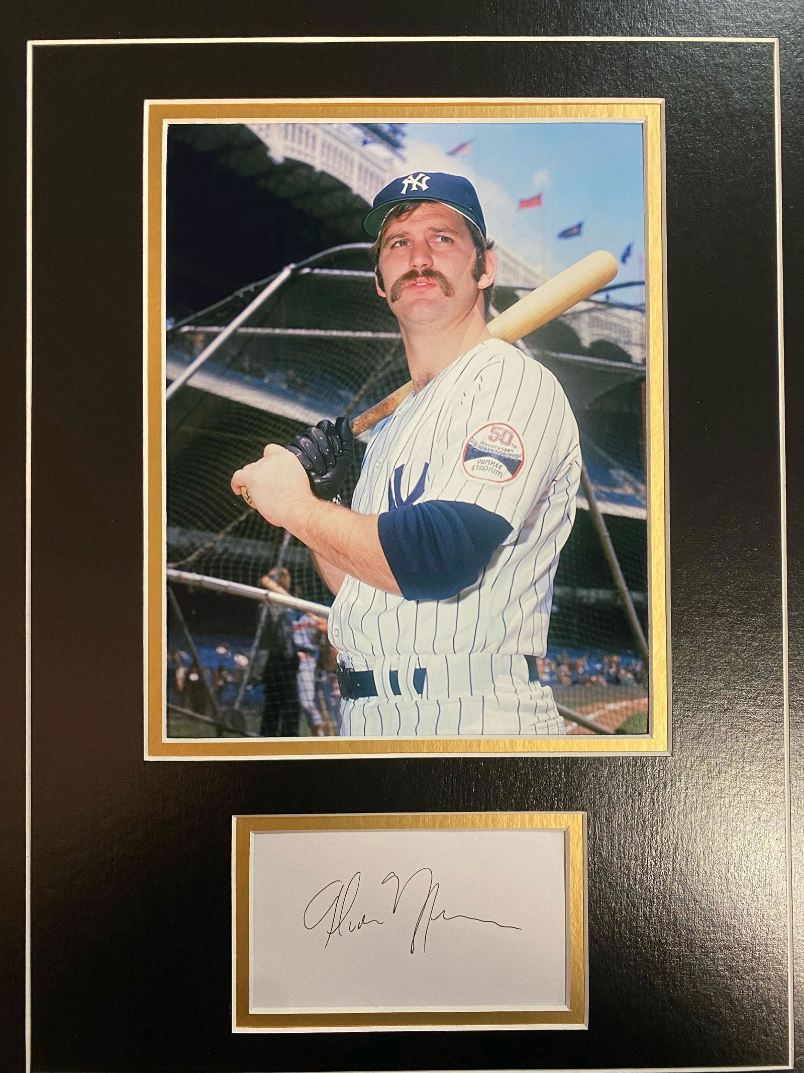 Thurman Munson Autographed Display (1 of 1)