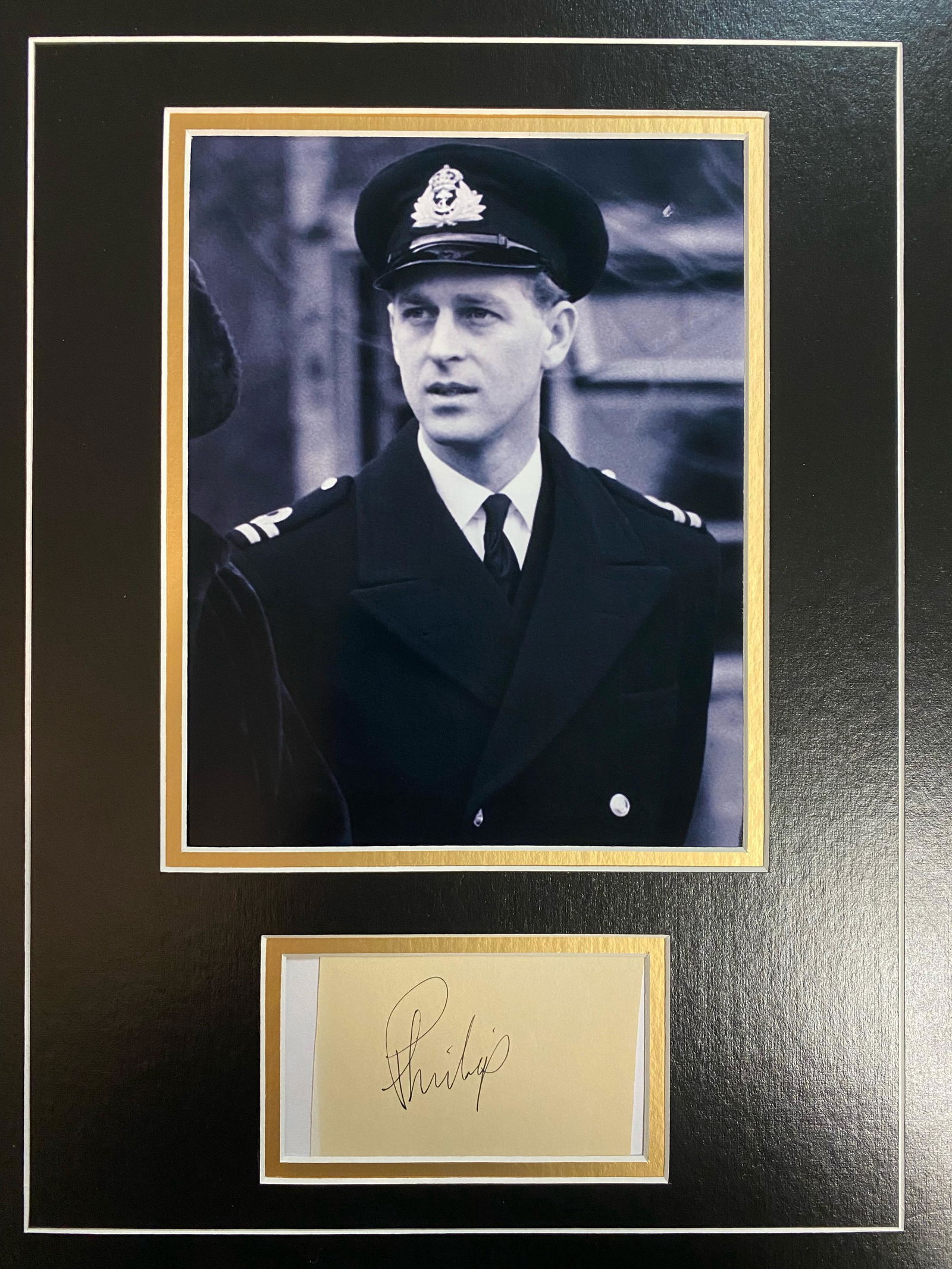 Prince Philip Autographed Display (1 of 1)