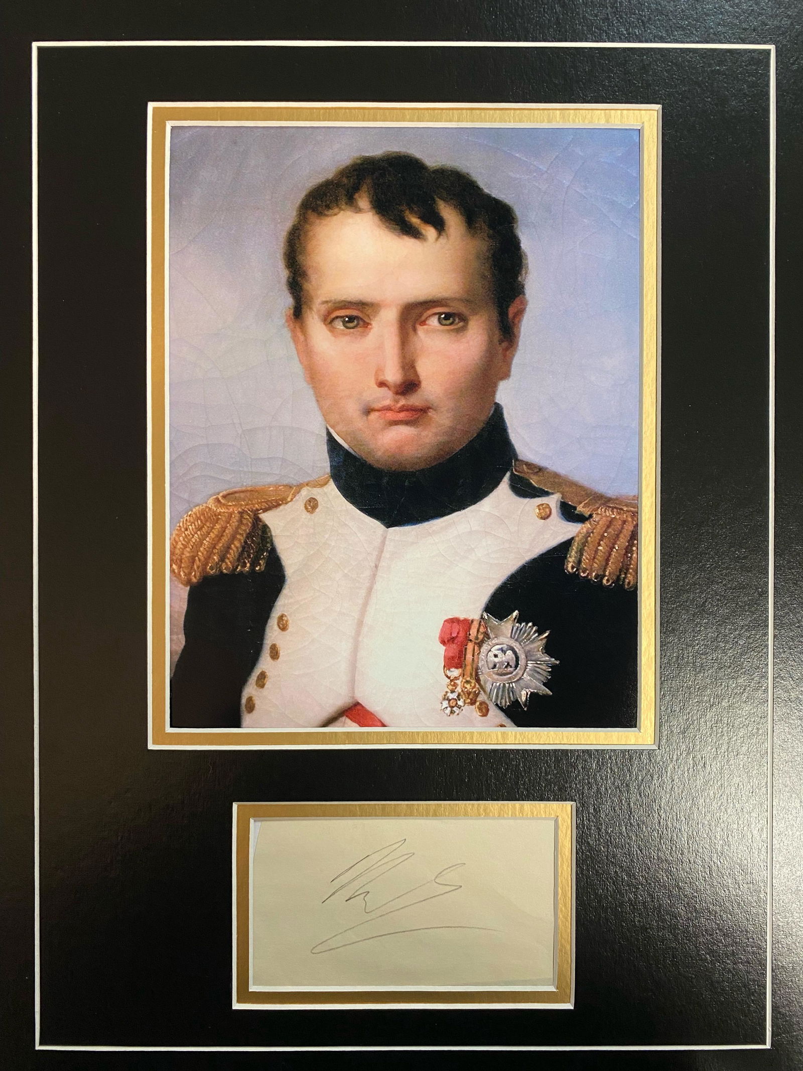 Napoleon Bonaparte Autographed Display (1 of 1)